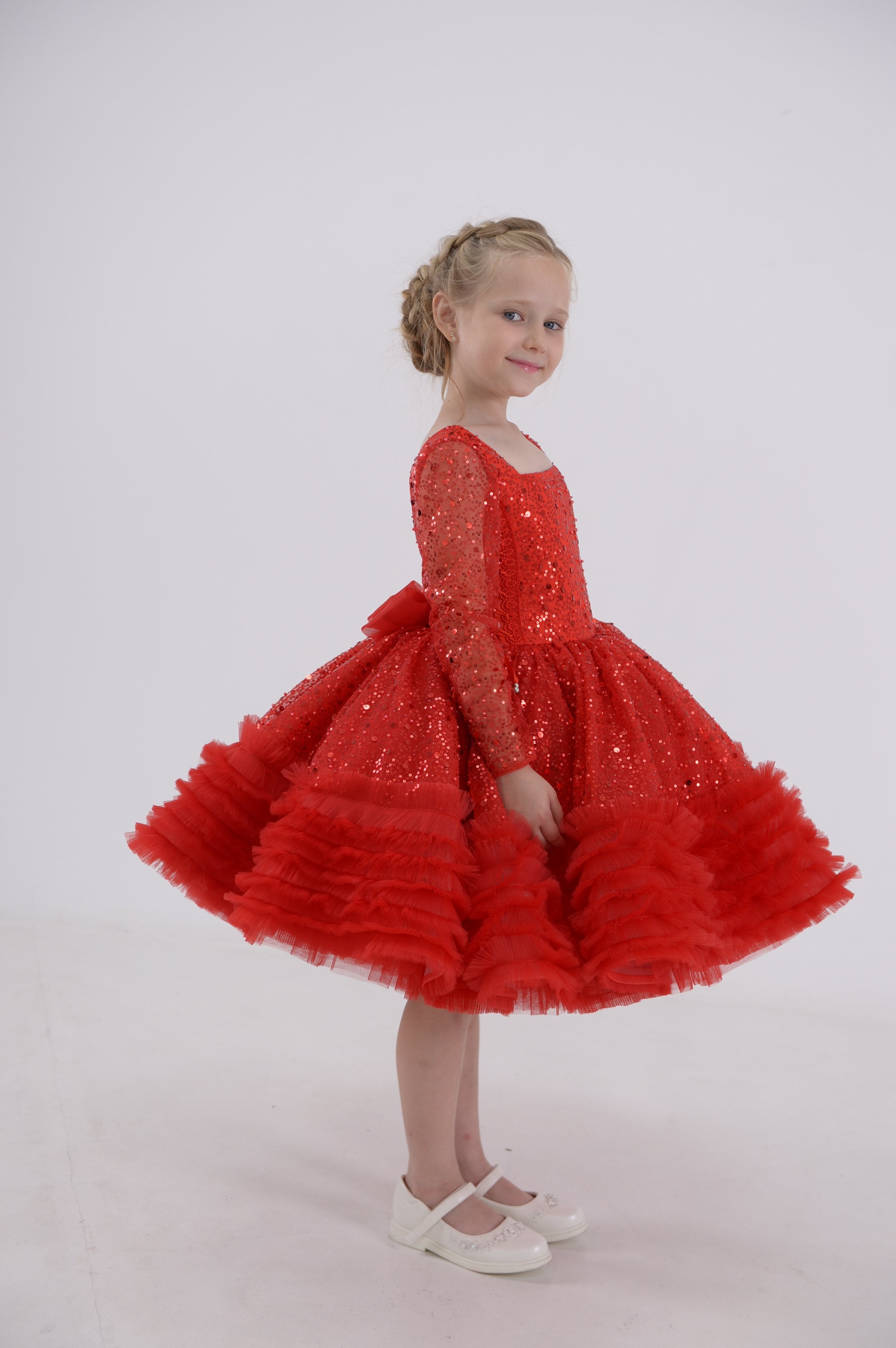 Little Princess Shimmering Dress (Multiple Colors)