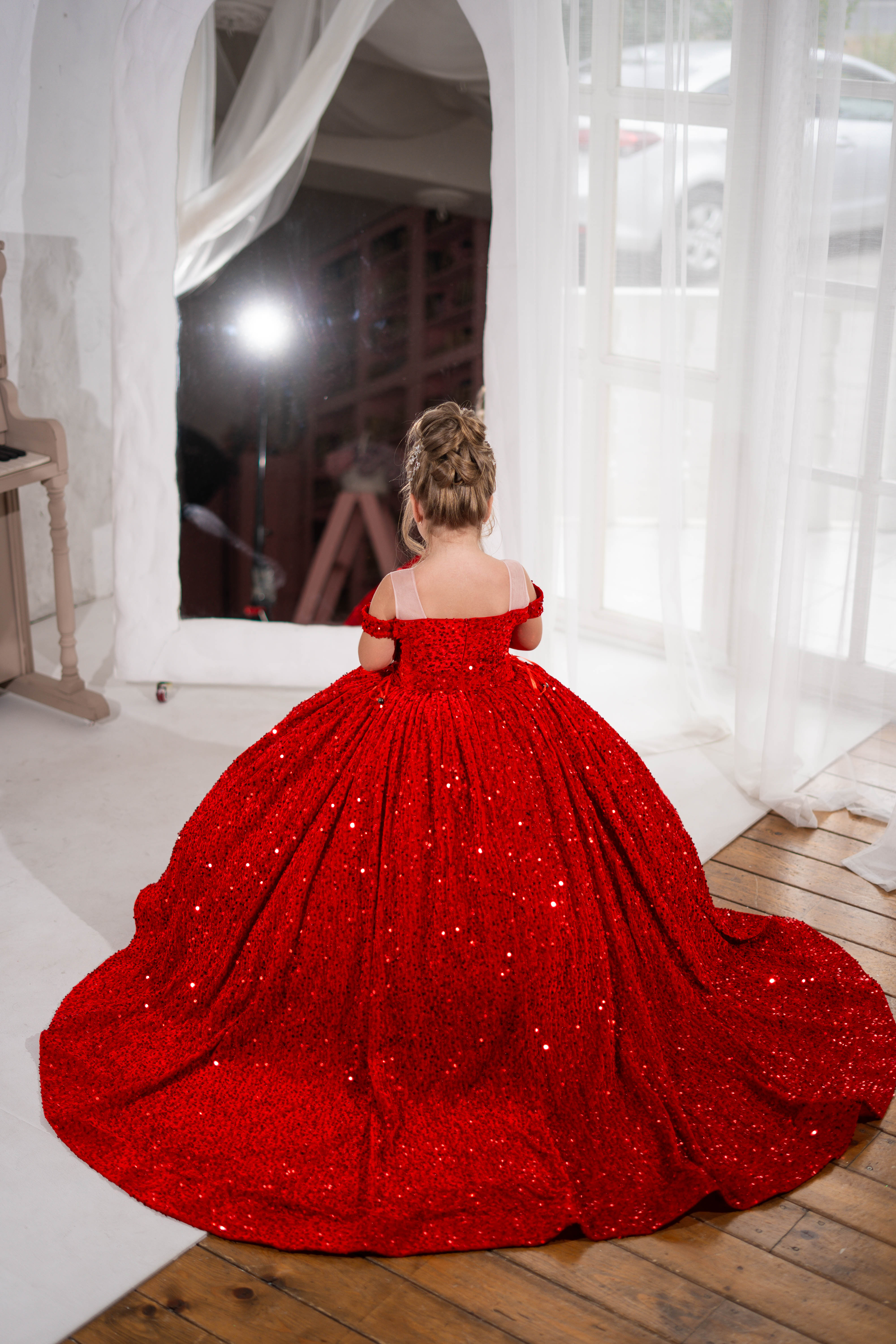 Christmas Glitz Pageant Dress For Girls