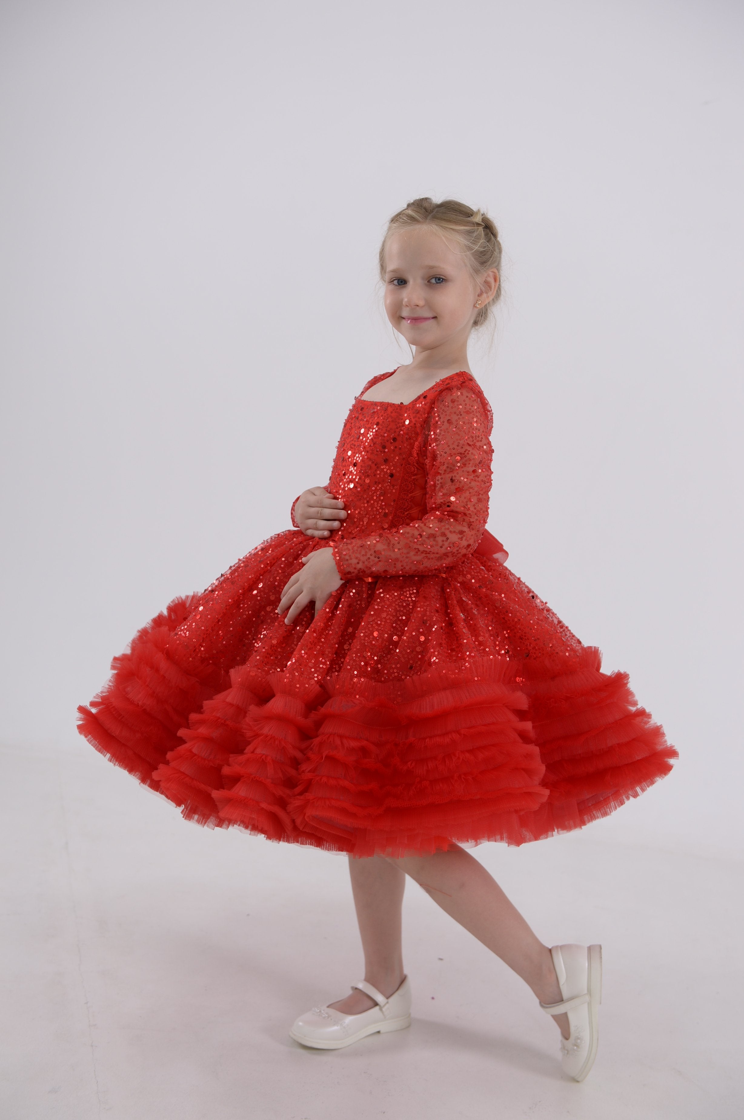 Little Princess Shimmering Dress (Multiple Colors)