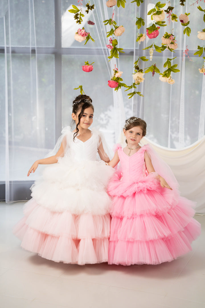 Birthday girl dress,Girls formal dress, First Baby Birthday Party Dress, Princess Girl Gown, Pageant Toddler Special Occasion Dress, White Luxury Christmas Pageant gown, Flower girl dress, red couture, Junior Bridesmaid dress, Maxi Prom Dress Ball Gown with Train,Baby Girl Princess Dress, stylish children&