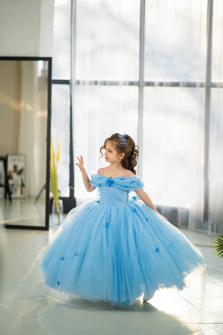 Cindirella Inspired Children Dress, Size 4-5