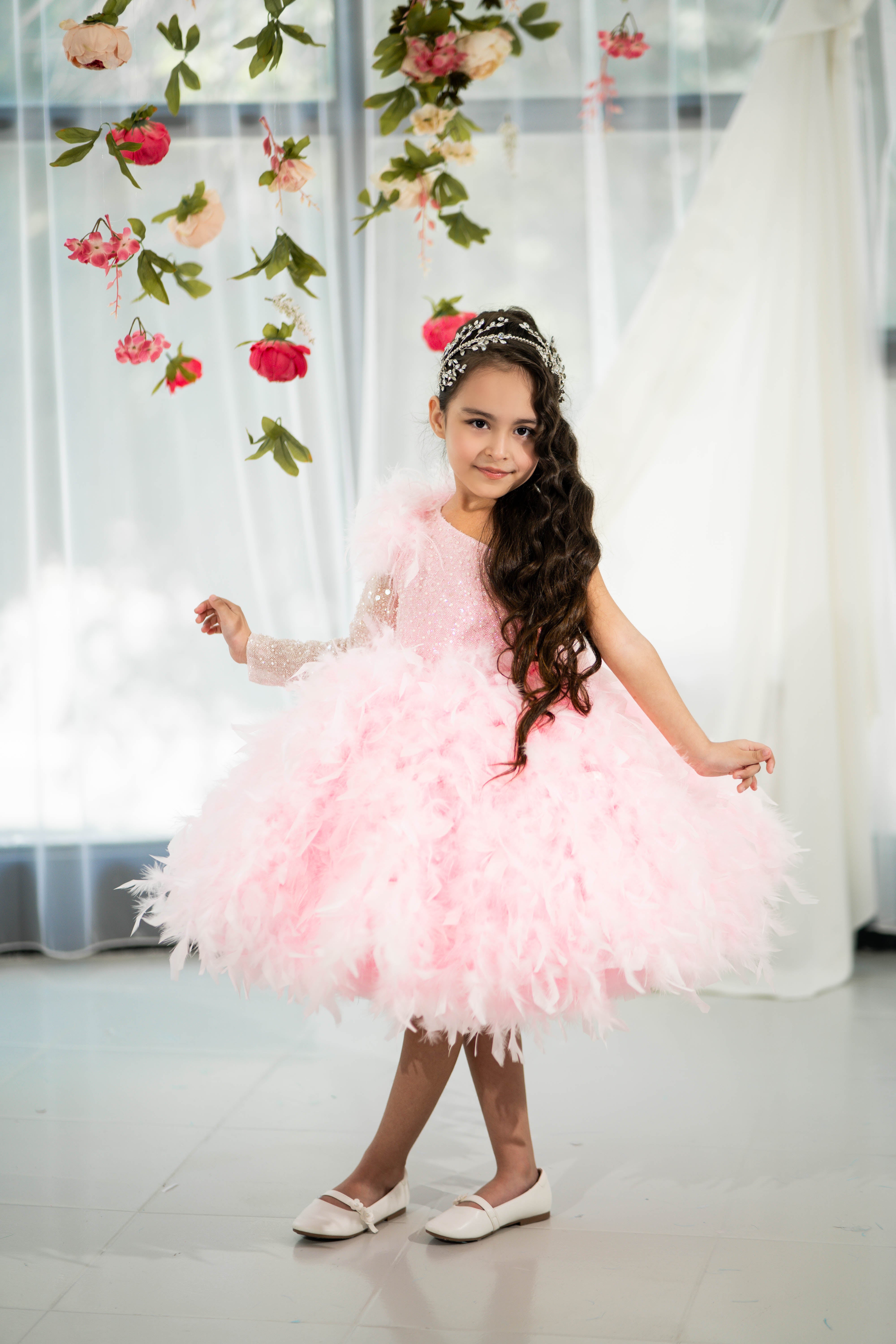 Blush pink birthday baby girl gown, first year birthday party dress, gown with train for baby, gorgeous fluffy dress for kids, tulle dress, Girls formal dress long, Ball dress for girls, Luxury dress for kids, Prom dress for kids, Blush dress, Toddler wedding dress, Tulle gown girls, Blush Flower Girl Dress, Lace flower girl dress, Girls ball gown, adorable girls' clothing, cute dress for girls, first birthday baby dress