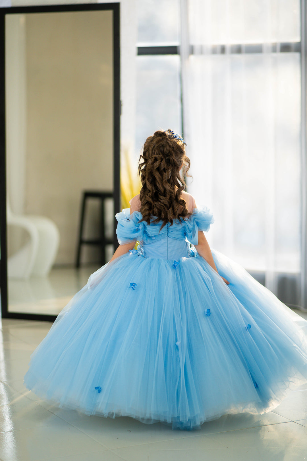 Cindirella Inspired Children Dress, Size 4-5