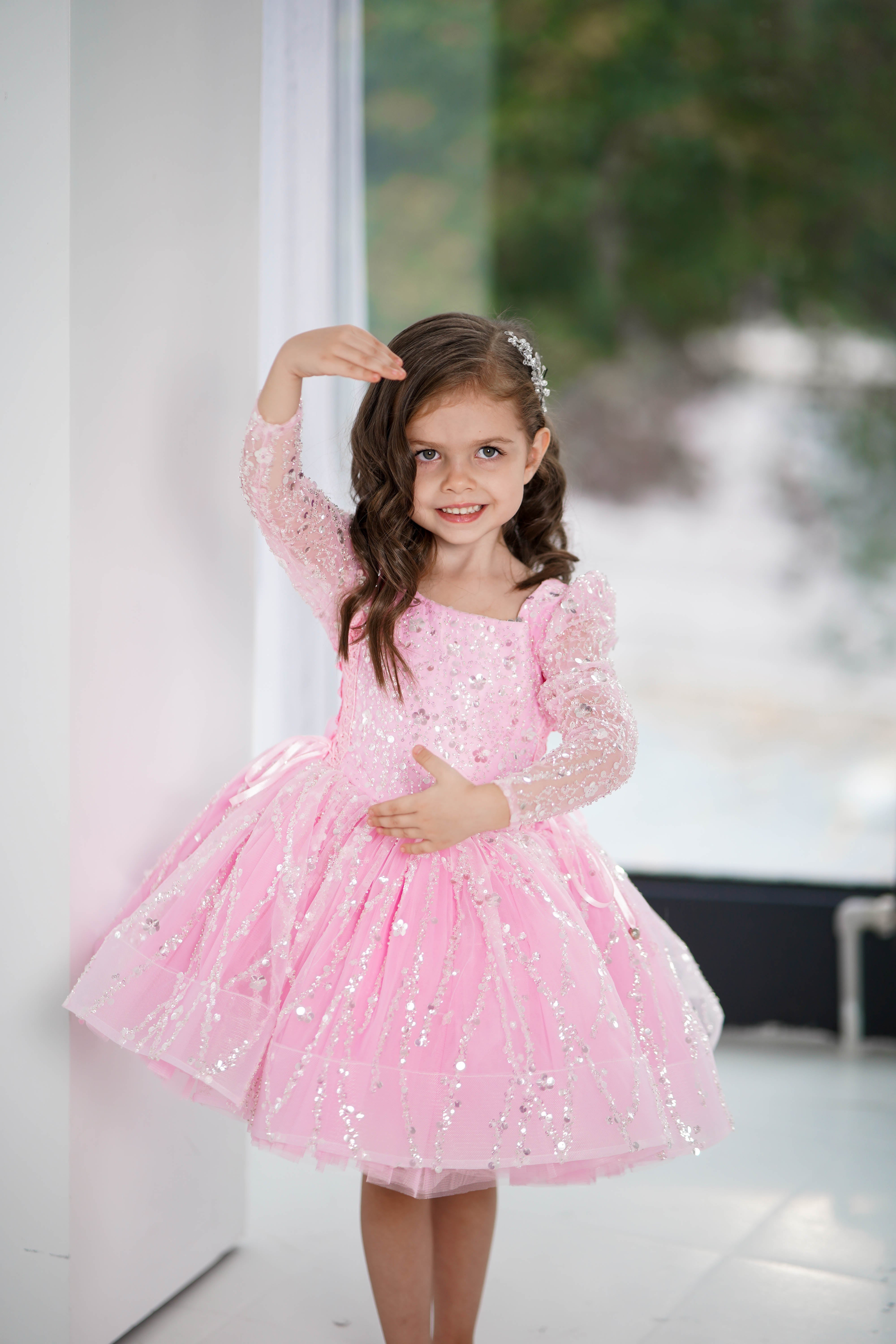 Princess Dress (Size 6-7 - Pink - In Stock)