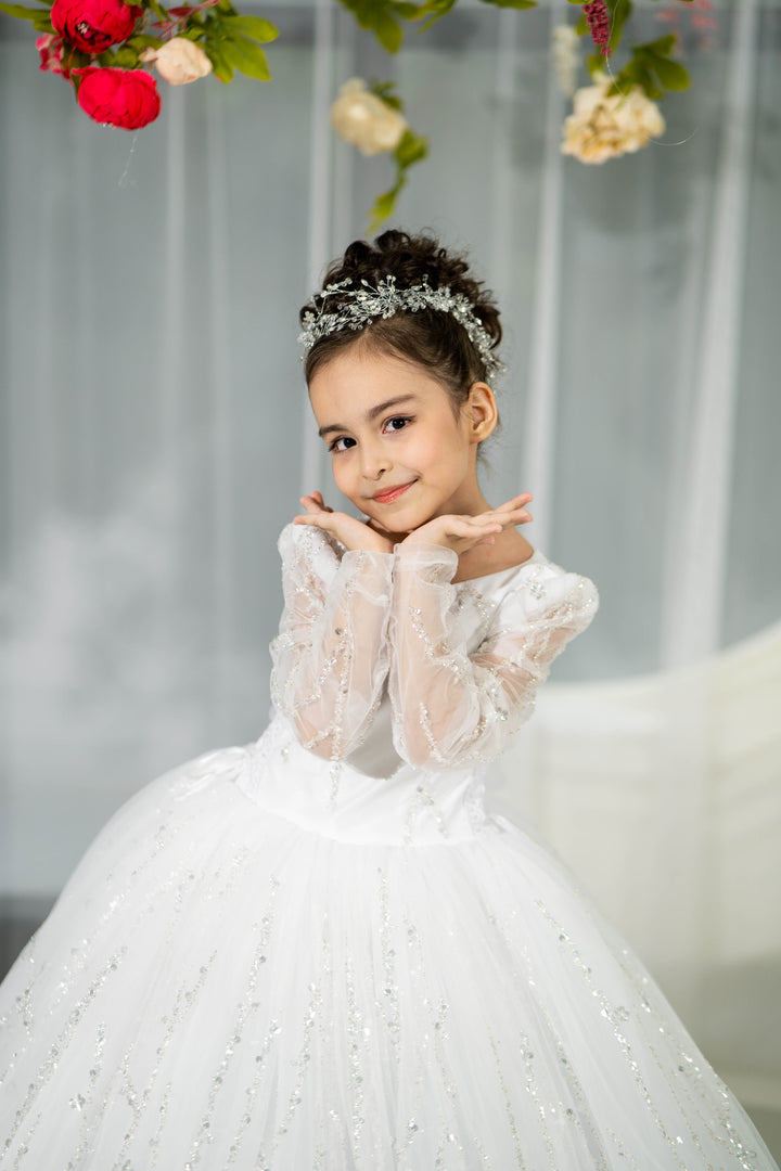 Blush pink birthday baby girl gown, first year birthday party dress, gown with train for baby, gorgeous fluffy dress for kids, tulle dress, Girls formal dress long, Ball dress for girls, Luxury dress for kids, Prom dress for kids, Blush dress, Toddler wedding dress, Tulle gown girls, Blush Flower Girl Dress, Lace flower girl dress, Girls ball gown, adorable girls&