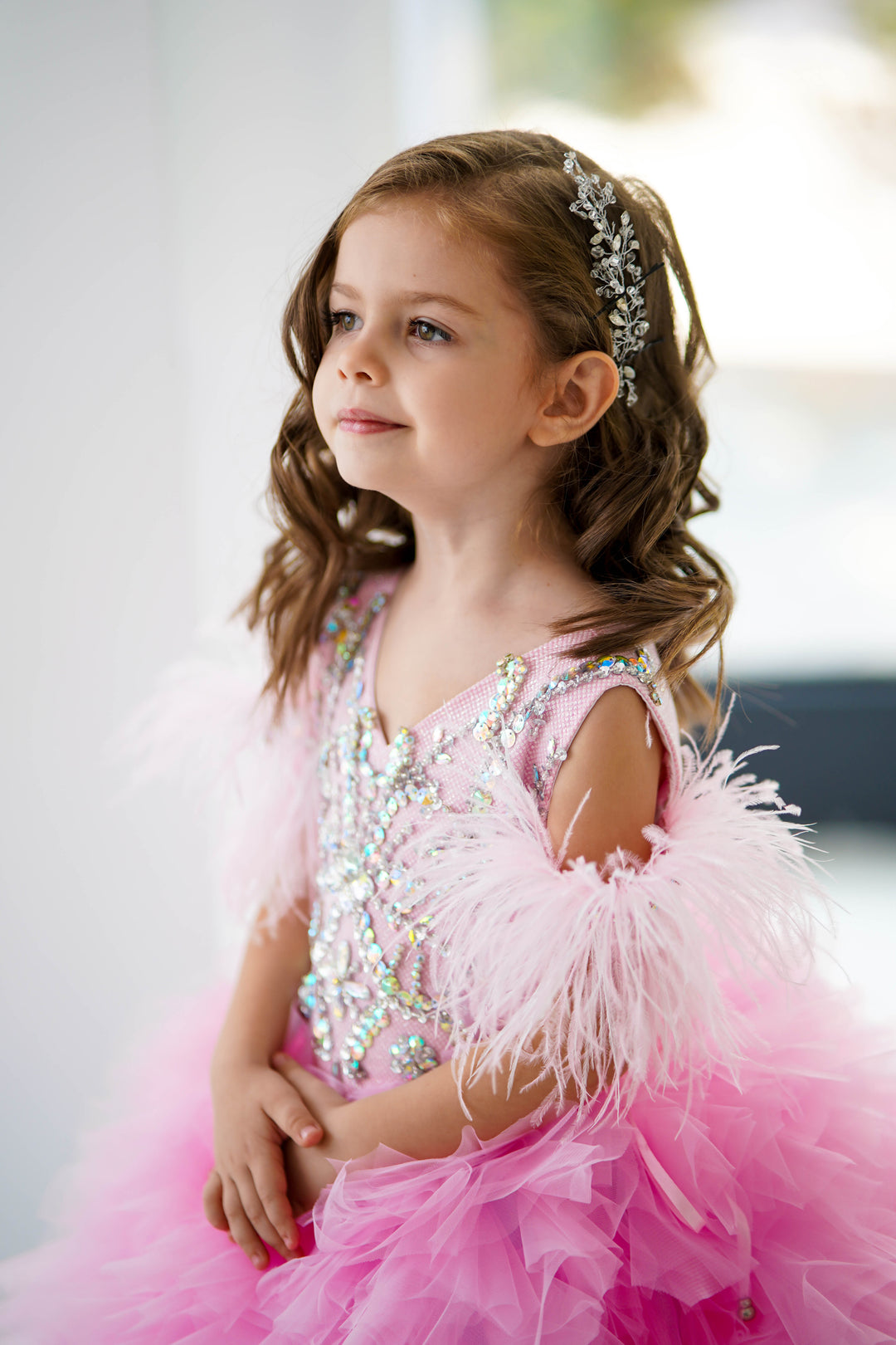 Toddler Pageant Dresses/Baby Pageant Dresses/Princess Dresses/Pageants Sky Blue/White / 8–9Y (50–52.5 in)