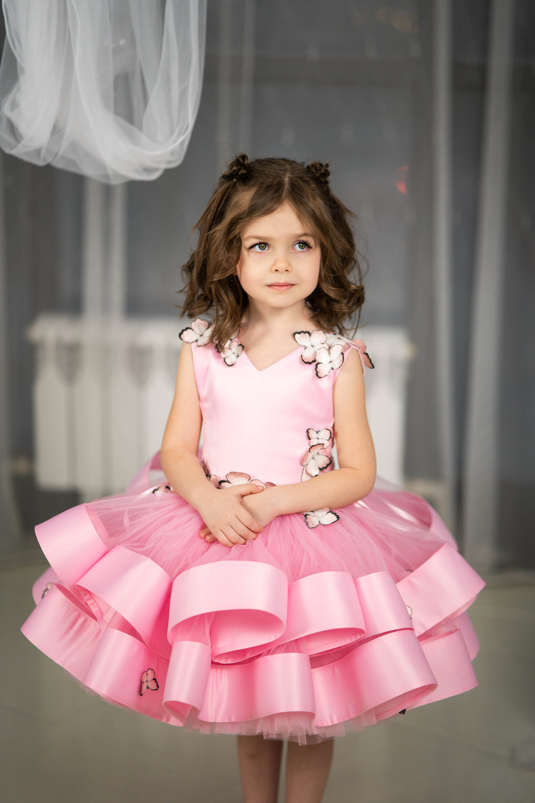 Birthday girl dress,Girls formal dress, First Baby Birthday Party Dress, Princess Girl Gown, Pageant Toddler Special Occasion Dress, White Luxury Christmas Pageant gown, Flower girl dress, red couture, Junior Bridesmaid dress, Maxi Prom Dress Ball Gown with Train,Baby Girl Princess Dress, stylish children&