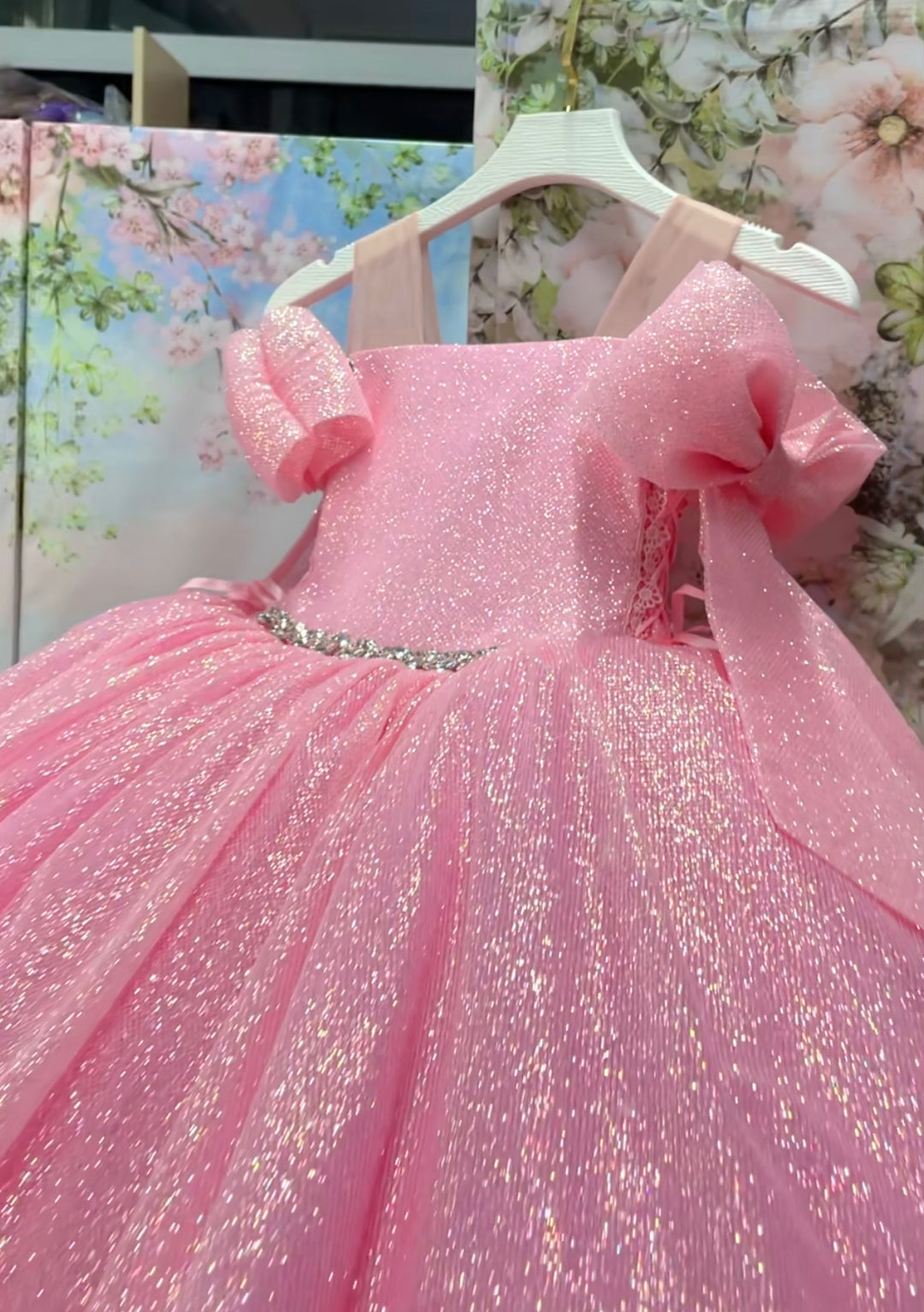 Children Pageant Gown (Size 3-4 - Pink - In Stock)