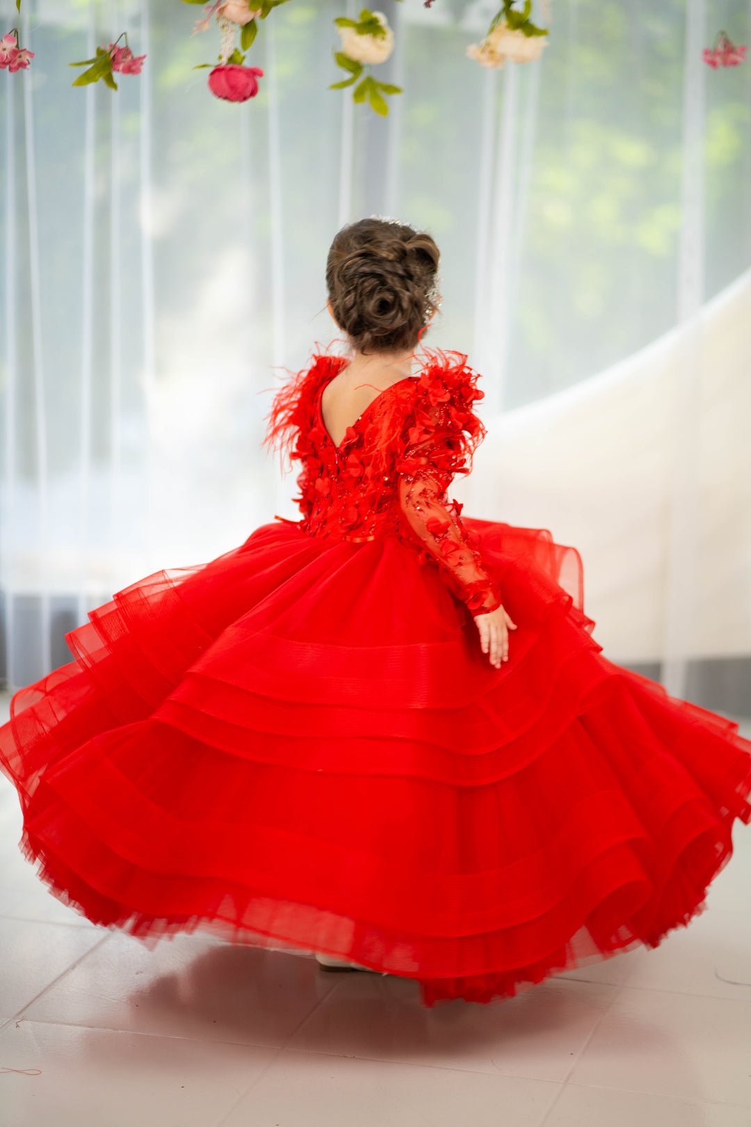 Birthday girl dress,Girls formal dress, First Baby Birthday Party Dress, Princess Girl Gown, Pageant Toddler Special Occasion Dress, White Luxury Christmas Pageant gown, Flower girl dress, red couture, Junior Bridesmaid dress, Maxi Prom Dress Ball Gown with Train,Baby Girl Princess Dress, stylish children&