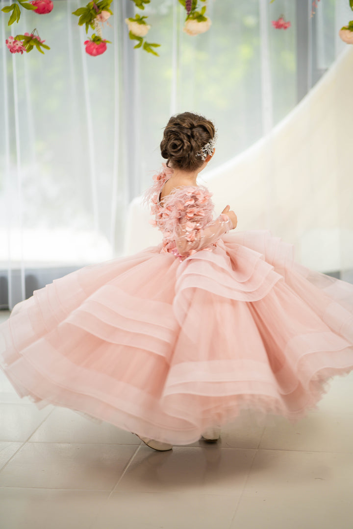Christmas pageant gown, red couture dress, junior bridesmaid dress, maxi prom dress with train, baby princess dress, tulle pageant dress, special occasion dress for girls, ivory flower girl dress, white toddler flower girl dress, tutu dress, princess dress, tulle flower girl dress, pageant photoshoot dress, little girl party dress, toddler ball gown, elegant kids dress, girls&