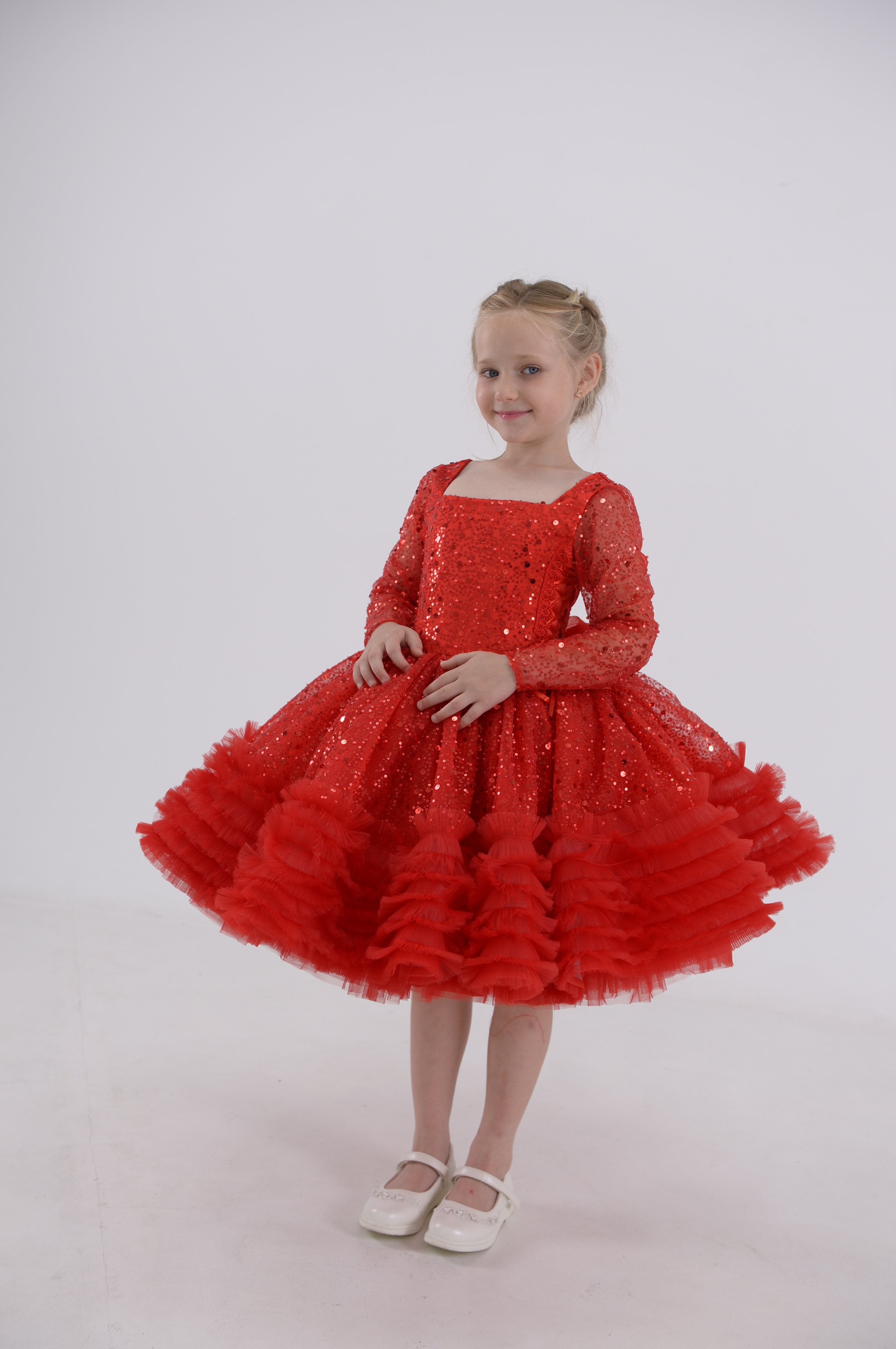 Little Princess Shimmering Dress (Multiple Colors)