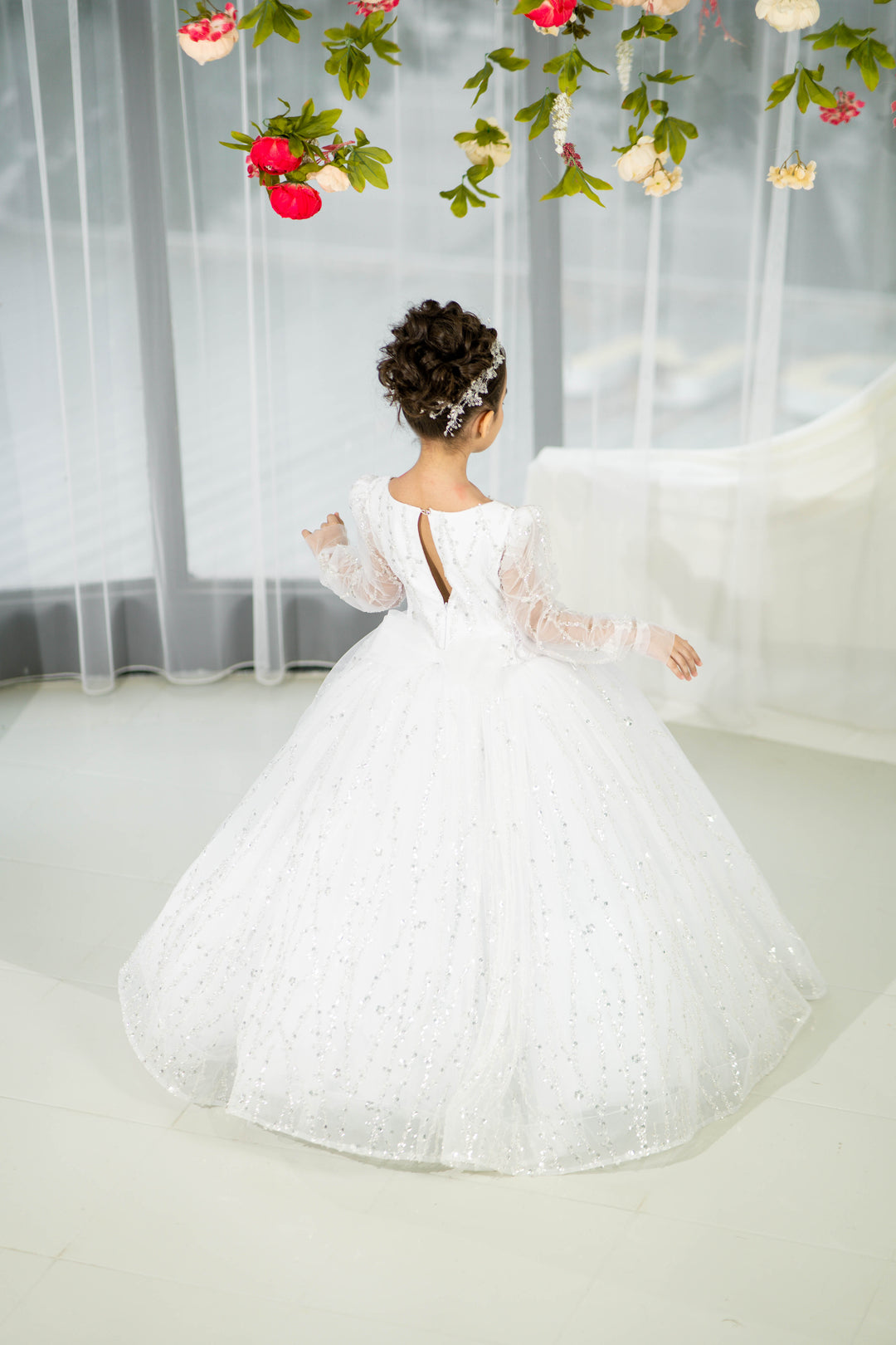 Blush pink birthday baby girl gown, first year birthday party dress, gown with train for baby, gorgeous fluffy dress for kids, tulle dress, Girls formal dress long, Ball dress for girls, Luxury dress for kids, Prom dress for kids, Blush dress, Toddler wedding dress, Tulle gown girls, Blush Flower Girl Dress, Lace flower girl dress, Girls ball gown, adorable girls&