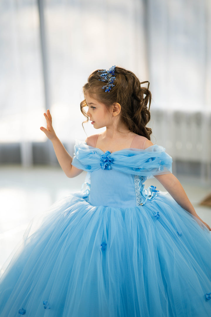 Cindirella Inspired Children Dress, Size 4-5