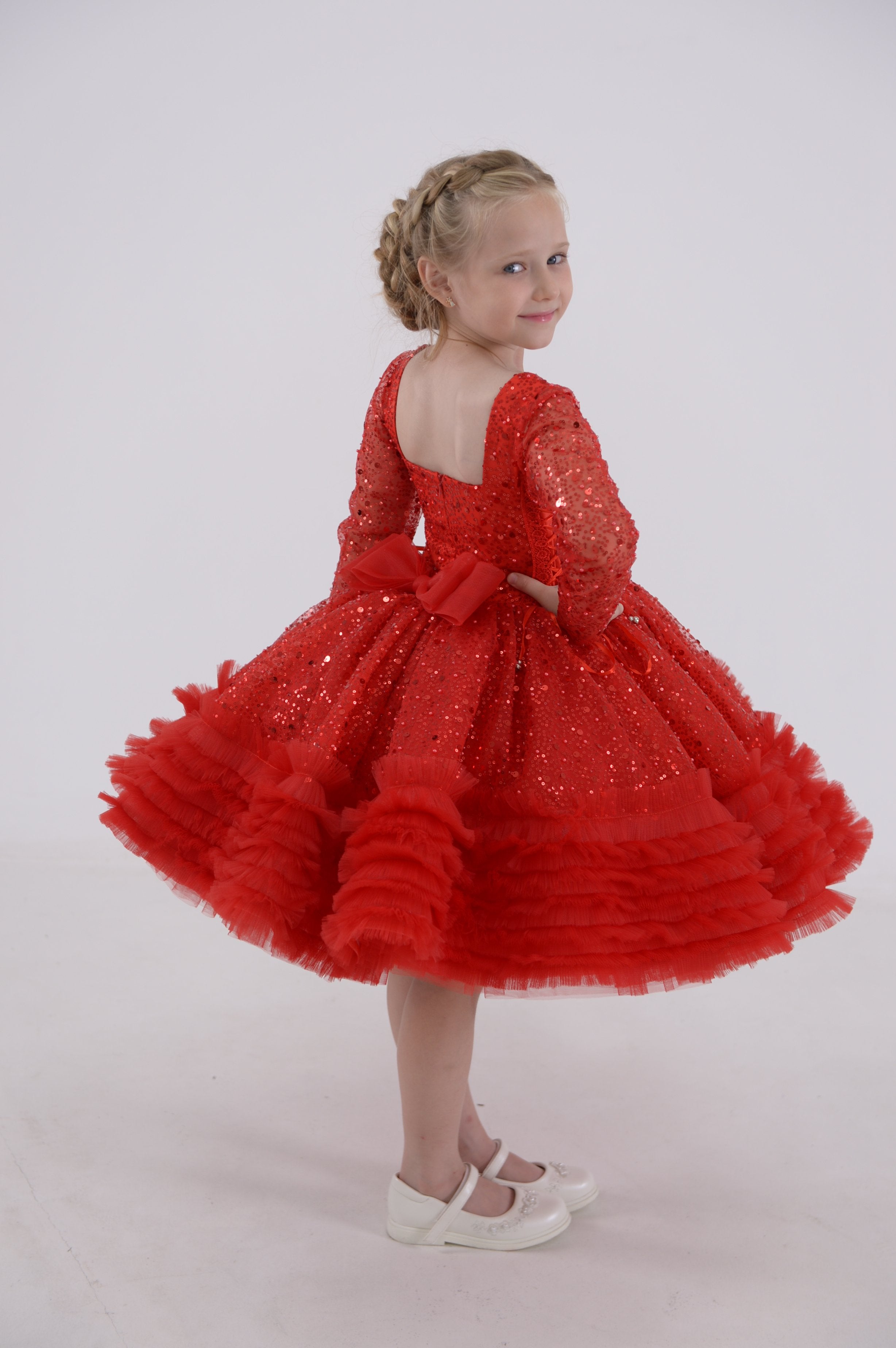 Little Princess Shimmering Dress (Multiple Colors)