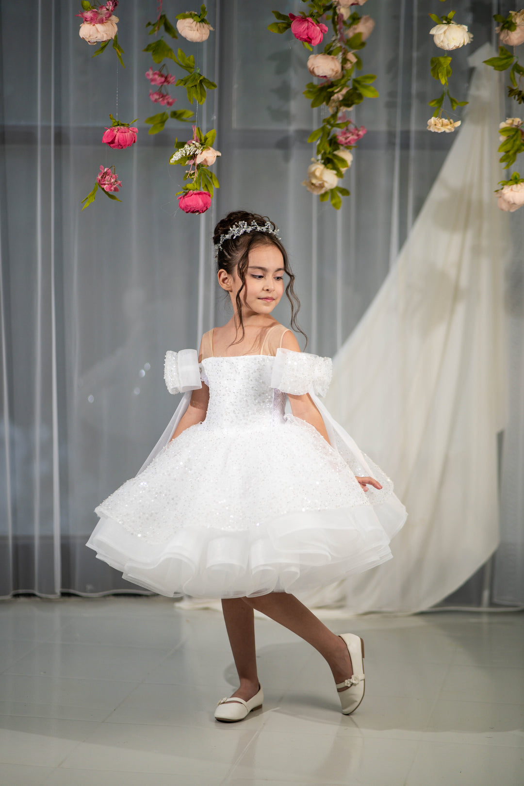 little girl party dress, toddler ball gown, elegant kids dress, girls&