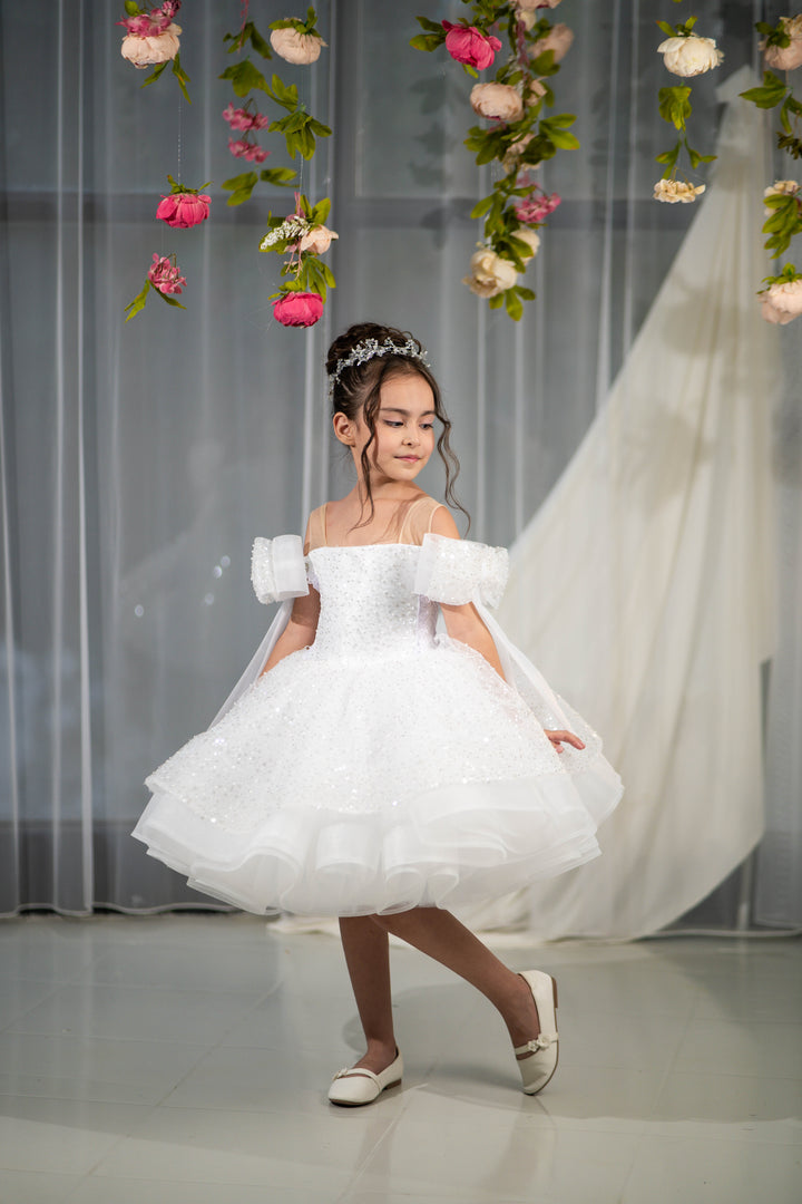 little girl party dress, toddler ball gown, elegant kids dress, girls&