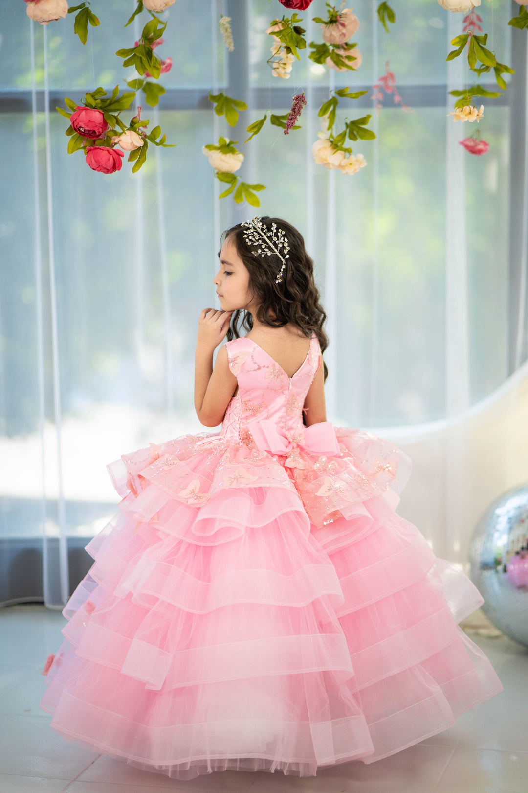Christmas pageant gown, red couture dress, junior bridesmaid dress, maxi prom dress with train, baby princess dress, tulle pageant dress, special occasion dress for girls, ivory flower girl dress, white toddler flower girl dress, tutu dress, princess dress, tulle flower girl dress, pageant photoshoot dress, little girl party dress, toddler ball gown, elegant kids dress, girls&