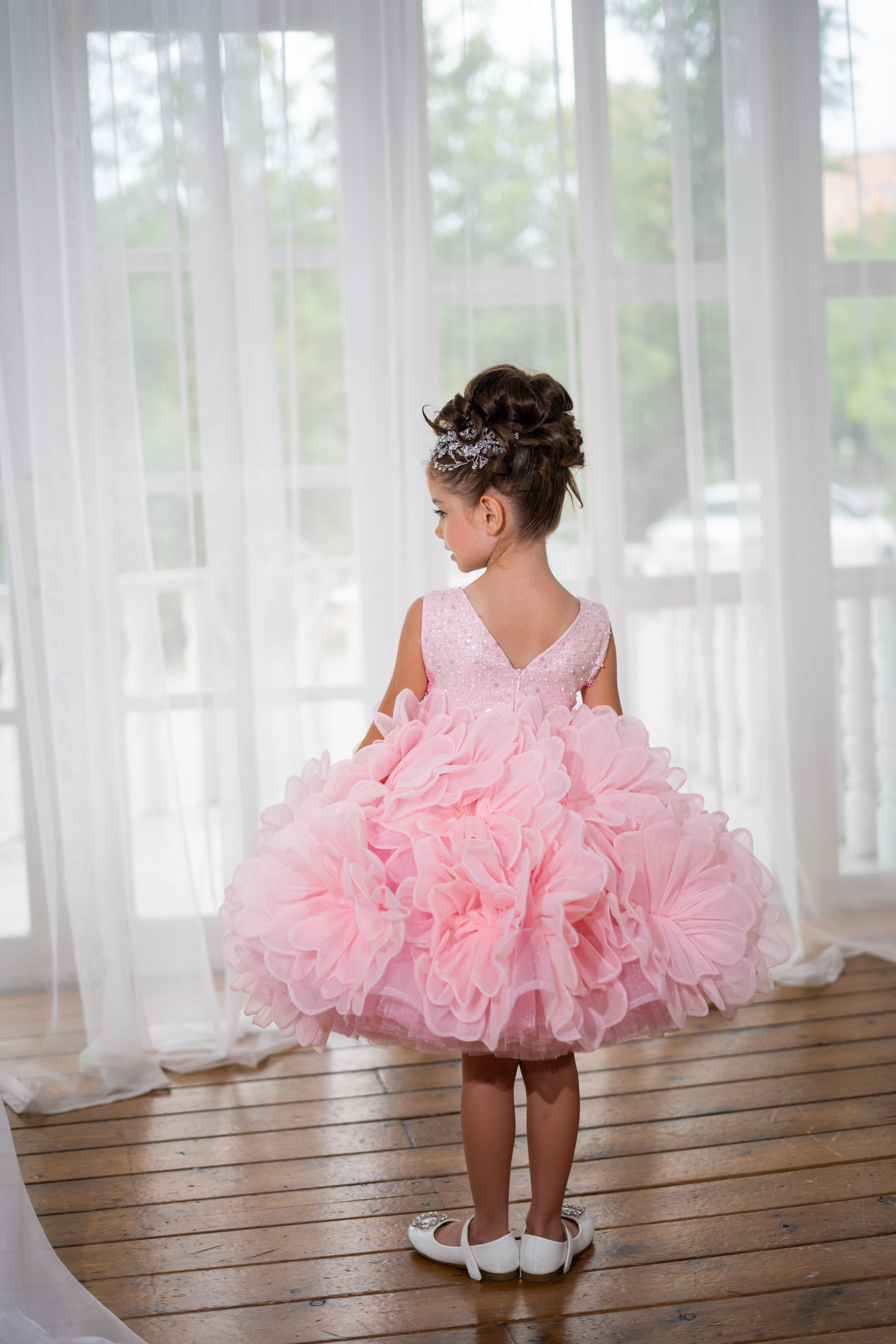 Flower-detailing Children Dress