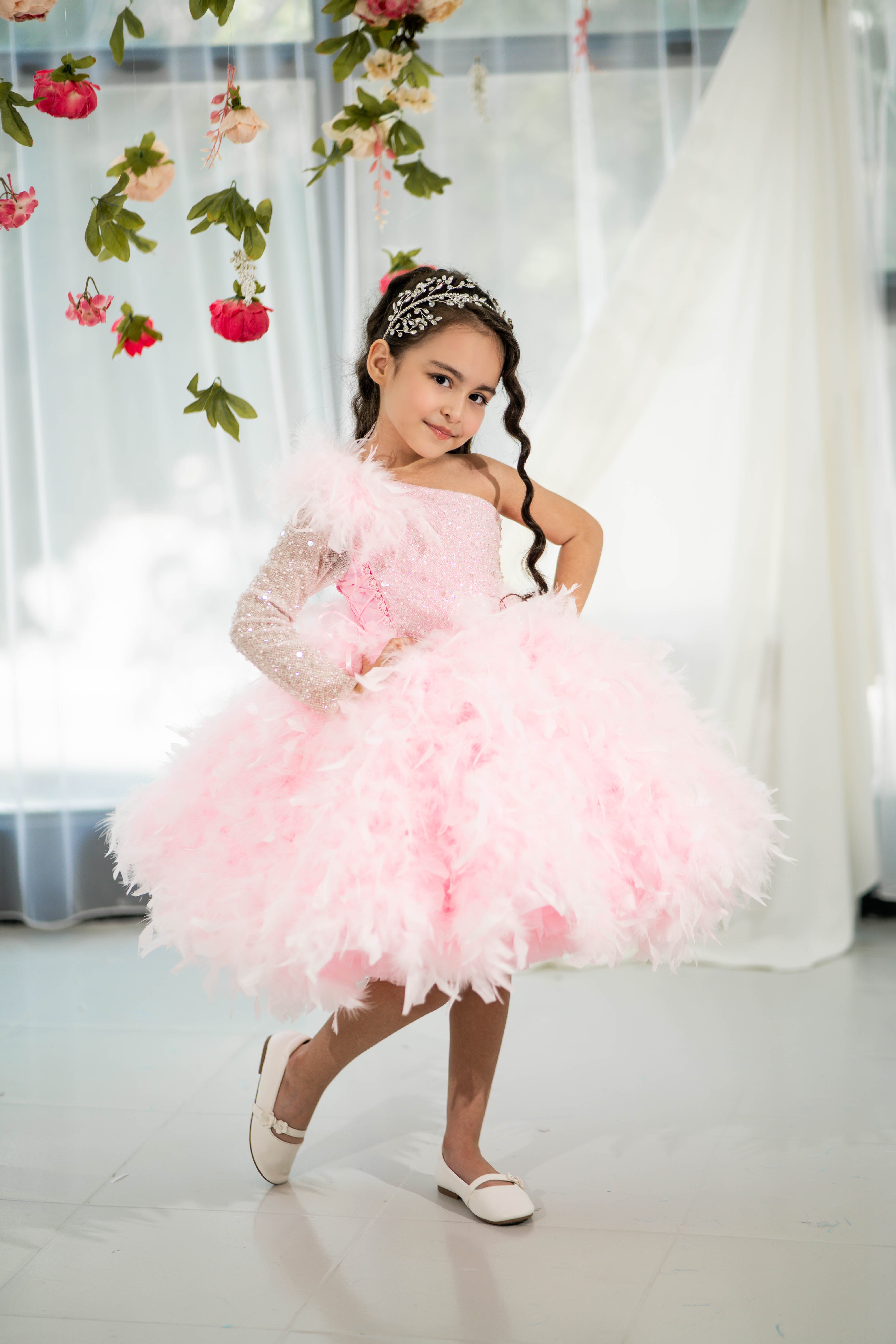 Blush pink birthday baby girl gown, first year birthday party dress, gown with train for baby, gorgeous fluffy dress for kids, tulle dress, Girls formal dress long, Ball dress for girls, Luxury dress for kids, Prom dress for kids, Blush dress, Toddler wedding dress, Tulle gown girls, Blush Flower Girl Dress, Lace flower girl dress, Girls ball gown, adorable girls' clothing, cute dress for girls, first birthday baby dress