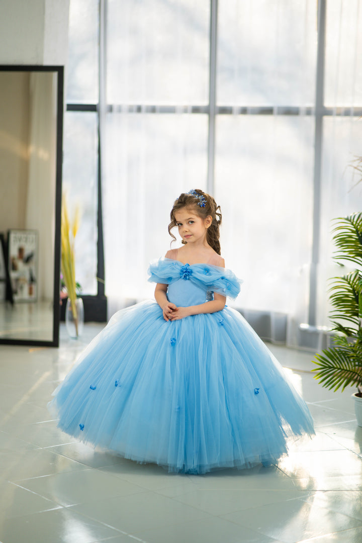 Cindirella Inspired Children Dress, Size 4-5