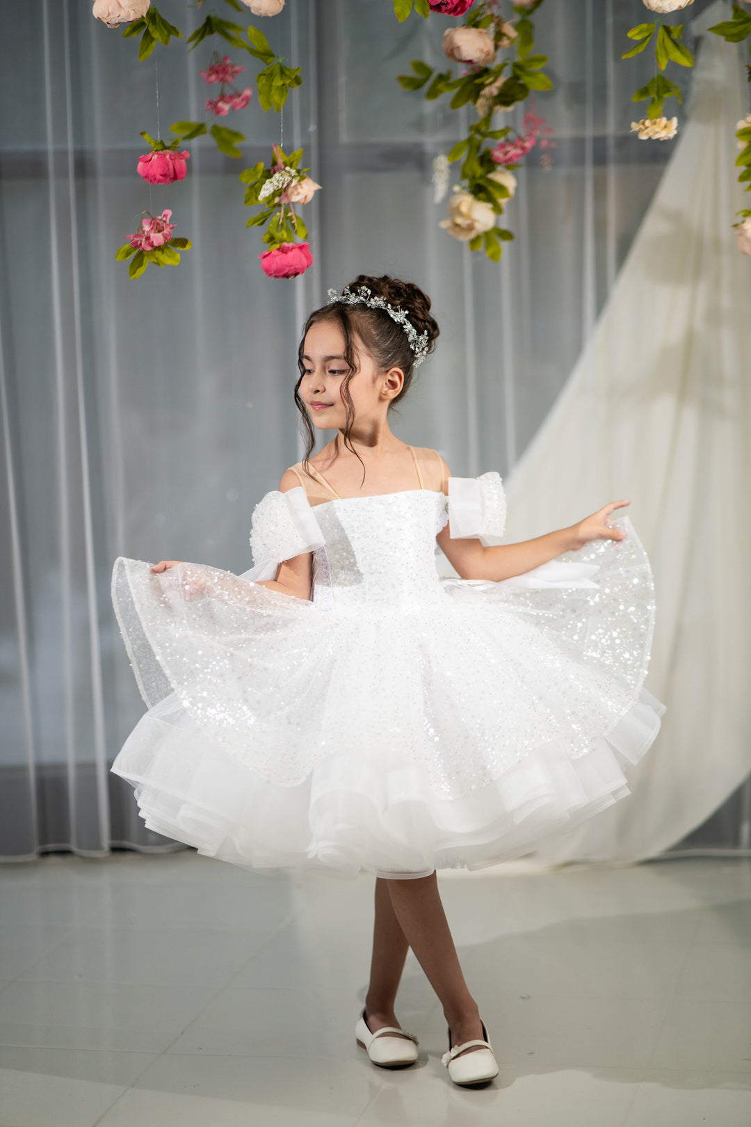 little girl party dress, toddler ball gown, elegant kids dress, girls&