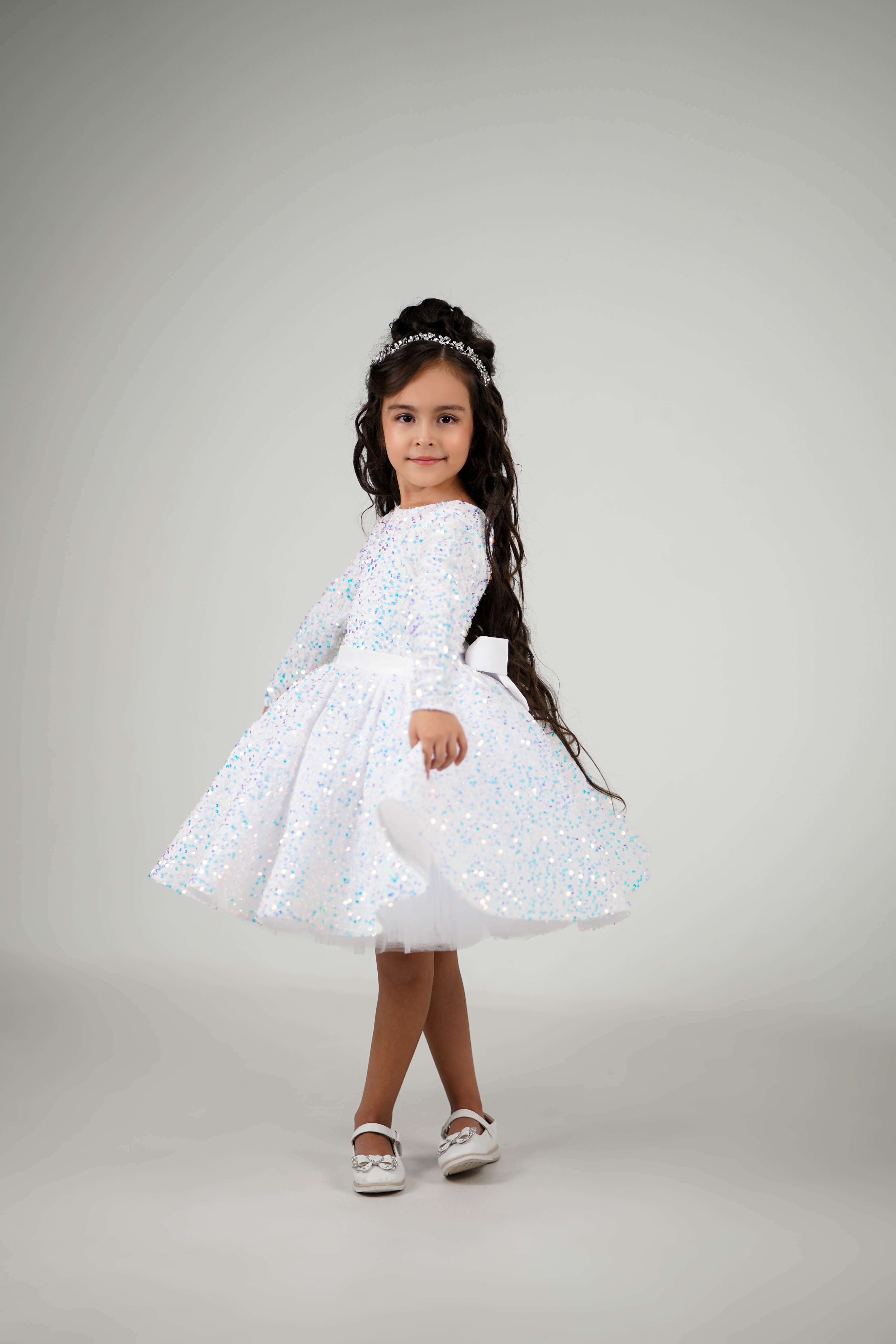 Princess Dress/Girls Holiday Dresses/Baby Girl Christmas Dress Pre-Order: Height 41''-43''/104cm-110cm (Age 4-5) / Ballerina Pink Princess Dress/Girls Holiday Dresses/Baby Girl Christmas Dress Pre-Order: Height 41''-43''/104cm-110cm (Age 4-5) / Ballerina Pink