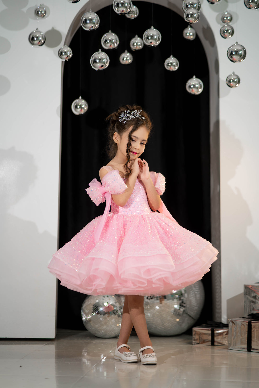 little girl party dress, toddler ball gown, elegant kids dress, girls&