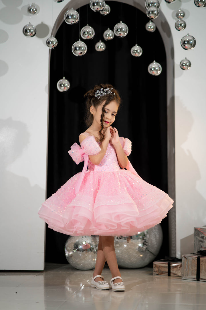 little girl party dress, toddler ball gown, elegant kids dress, girls&