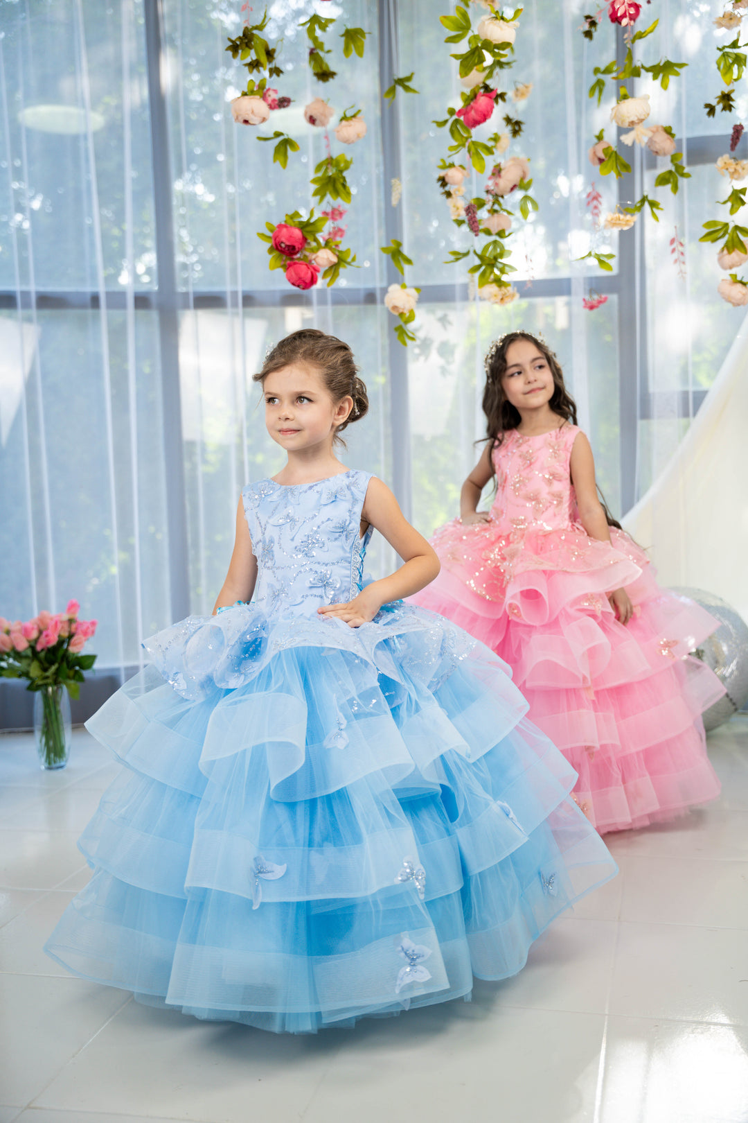 Blush pink birthday baby girl gown, first year birthday party dress, gown with train for baby, gorgeous fluffy dress for kids, tulle dress, Girls formal dress long, Ball dress for girls, Luxury dress for kids, Prom dress for kids, Blush dress, Toddler wedding dress, Tulle gown girls, Blush Flower Girl Dress, Lace flower girl dress, Girls ball gown, adorable girls&