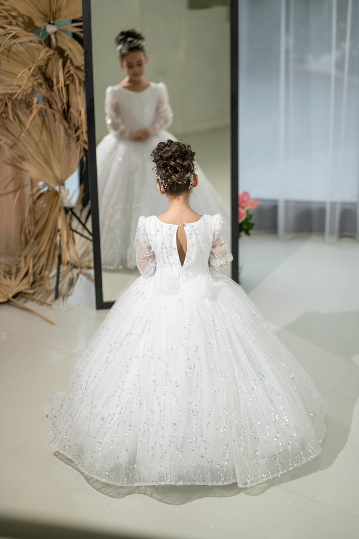 Birthday girl dress,Girls formal dress, First Baby Birthday Party Dress, Princess Girl Gown, Pageant Toddler Special Occasion Dress, White Luxury Christmas Pageant gown, Flower girl dress, red couture, Junior Bridesmaid dress, Maxi Prom Dress Ball Gown with Train, Baby Girl Princess Dress, stylish children&