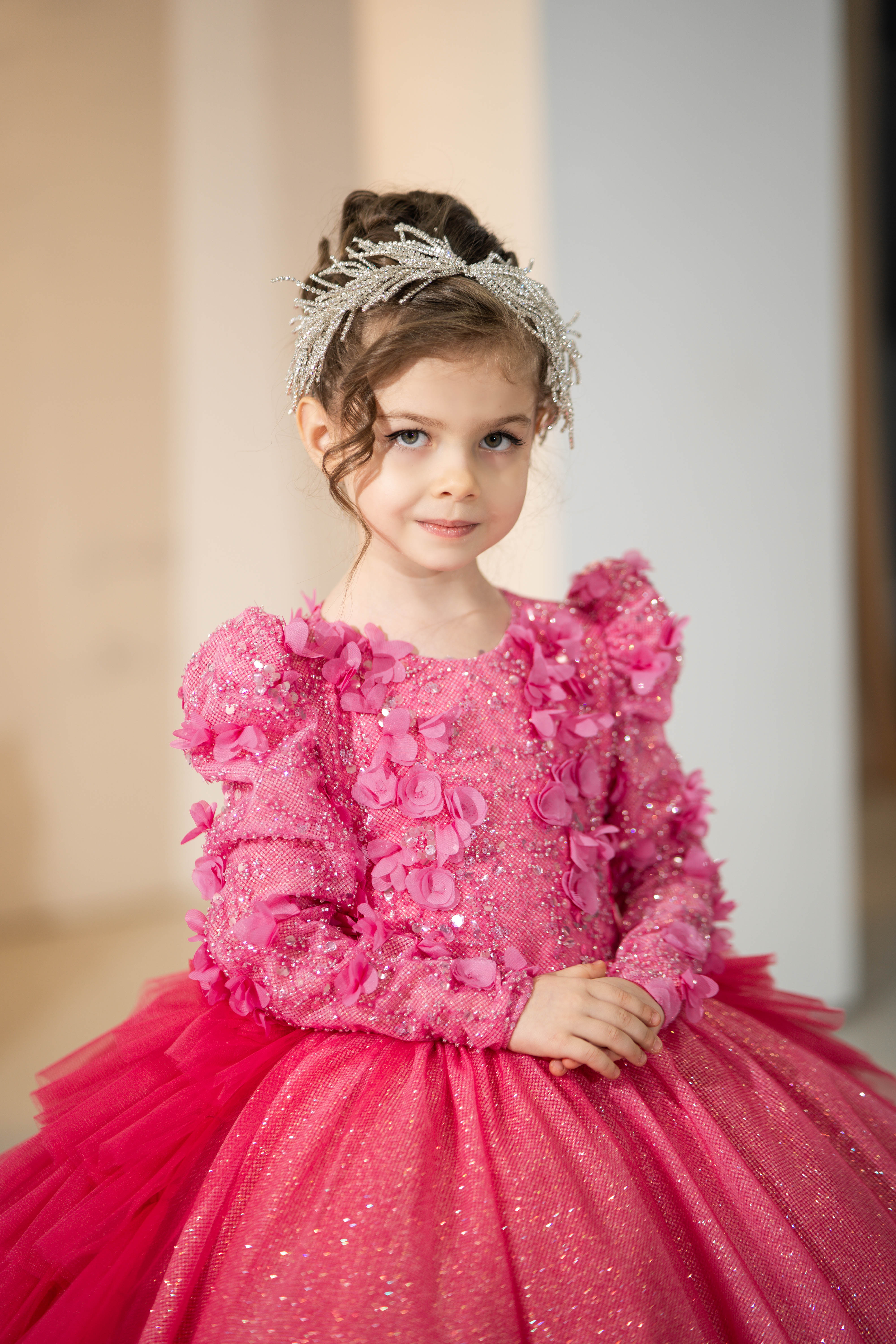 Children Gown For Children (Pink/Blue/Gold/Lilac/Rasberry)