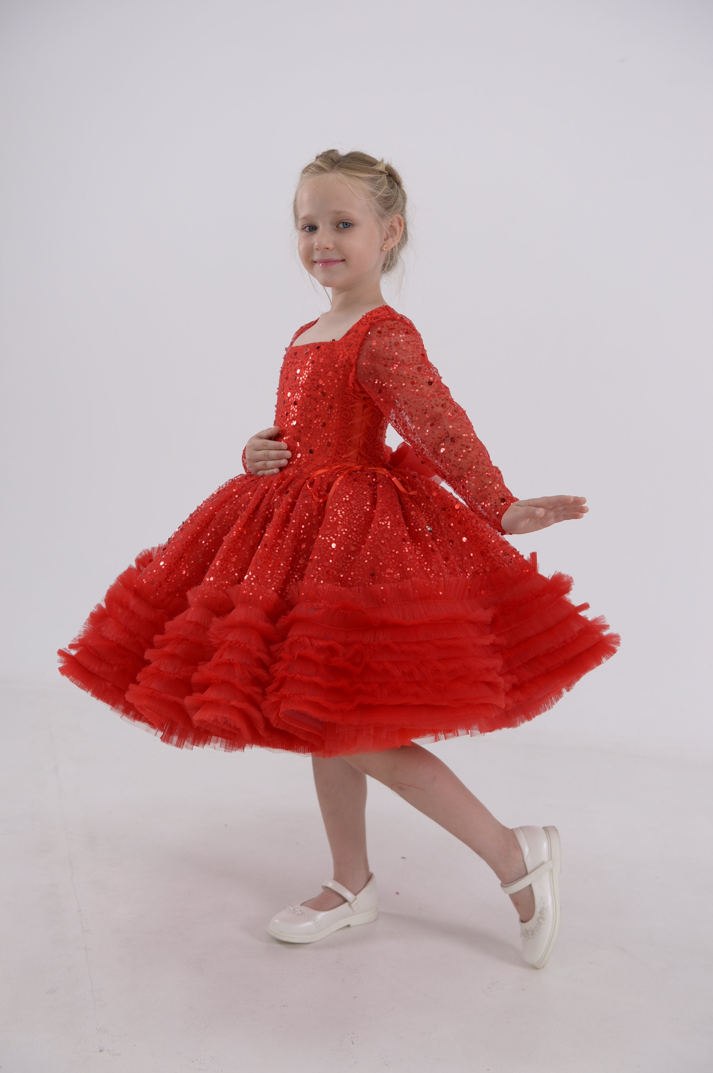 Little Princess Shimmering Dress (Multiple Colors)