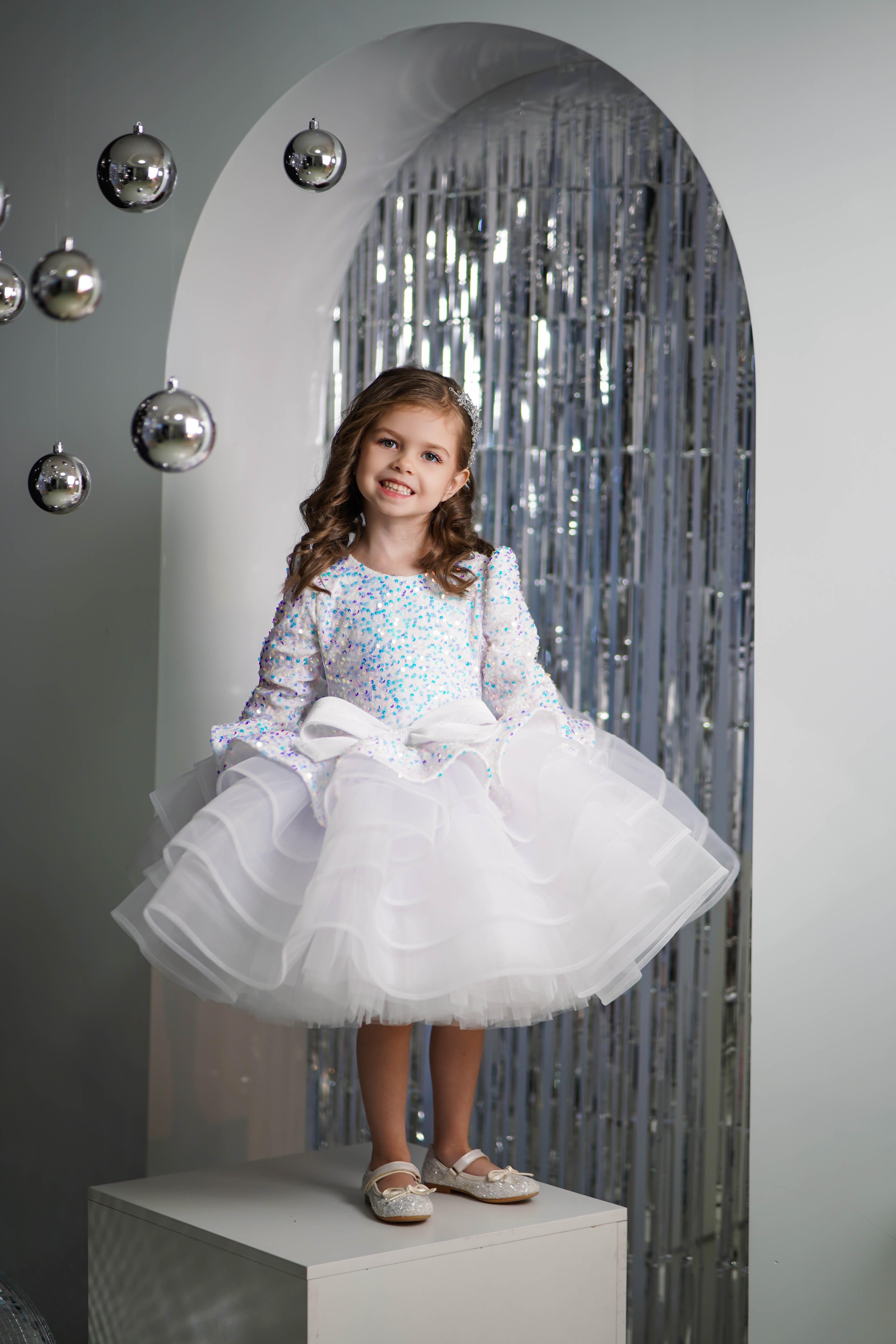 Party Dress For Girls (Size 5-6 - Pink - In Stock)