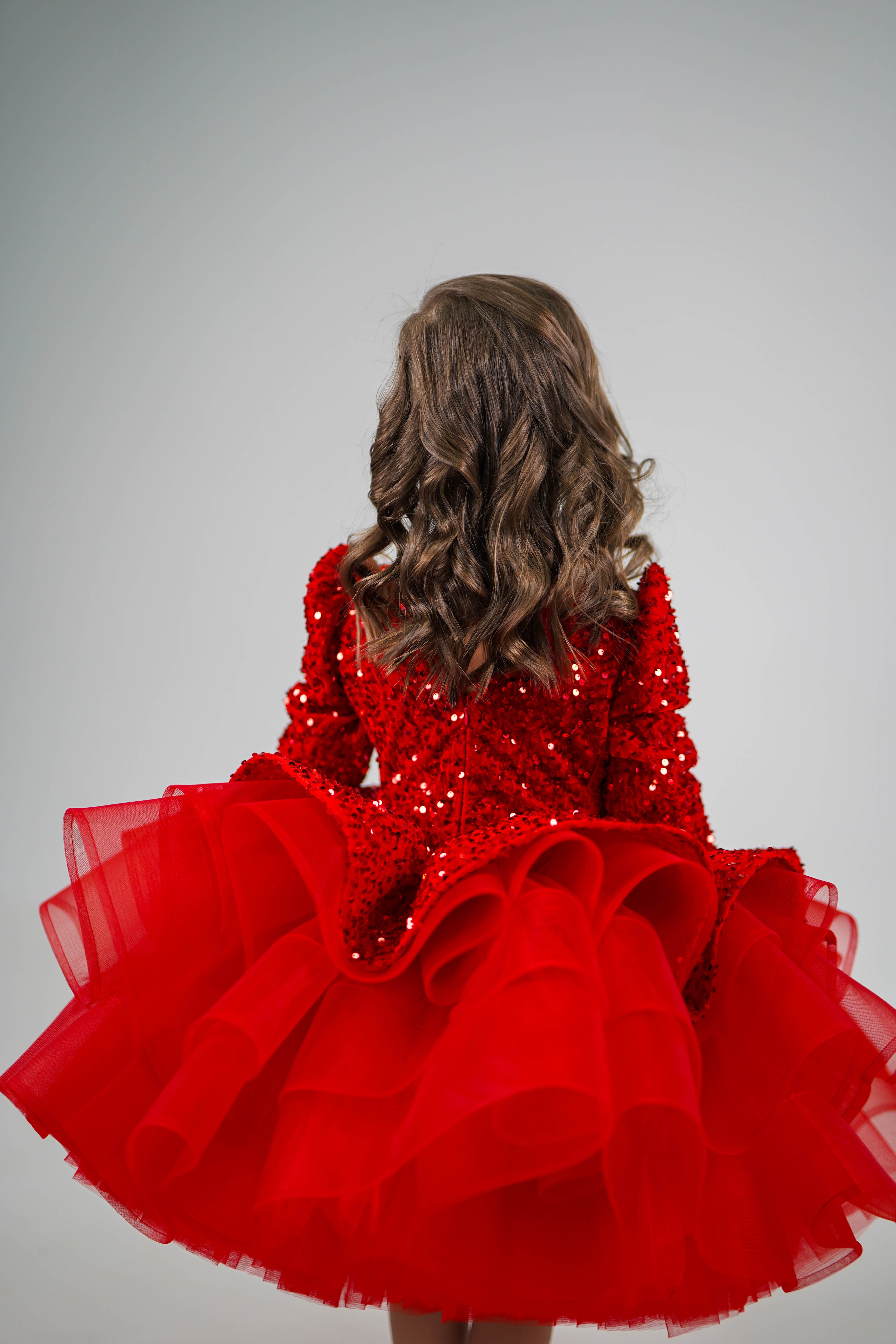 Party Dress For Girls (Red)