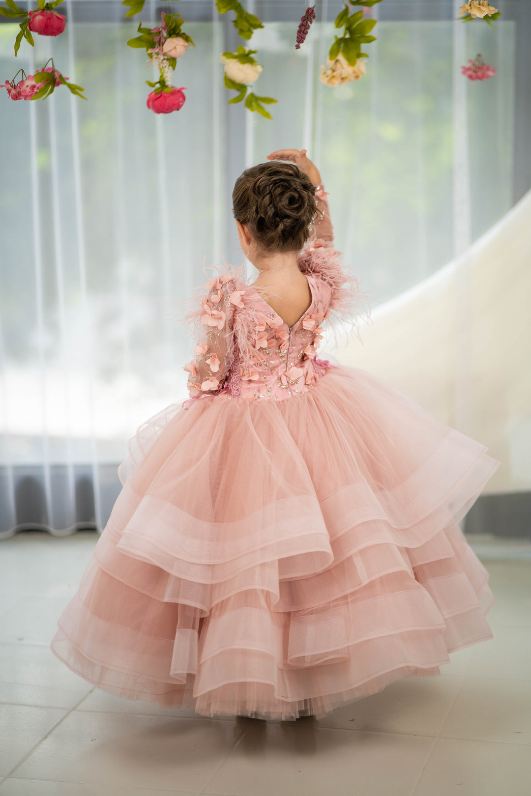 Christmas pageant gown, red couture dress, junior bridesmaid dress, maxi prom dress with train, baby princess dress, tulle pageant dress, special occasion dress for girls, ivory flower girl dress, white toddler flower girl dress, tutu dress, princess dress, tulle flower girl dress, pageant photoshoot dress, little girl party dress, toddler ball gown, elegant kids dress, girls&