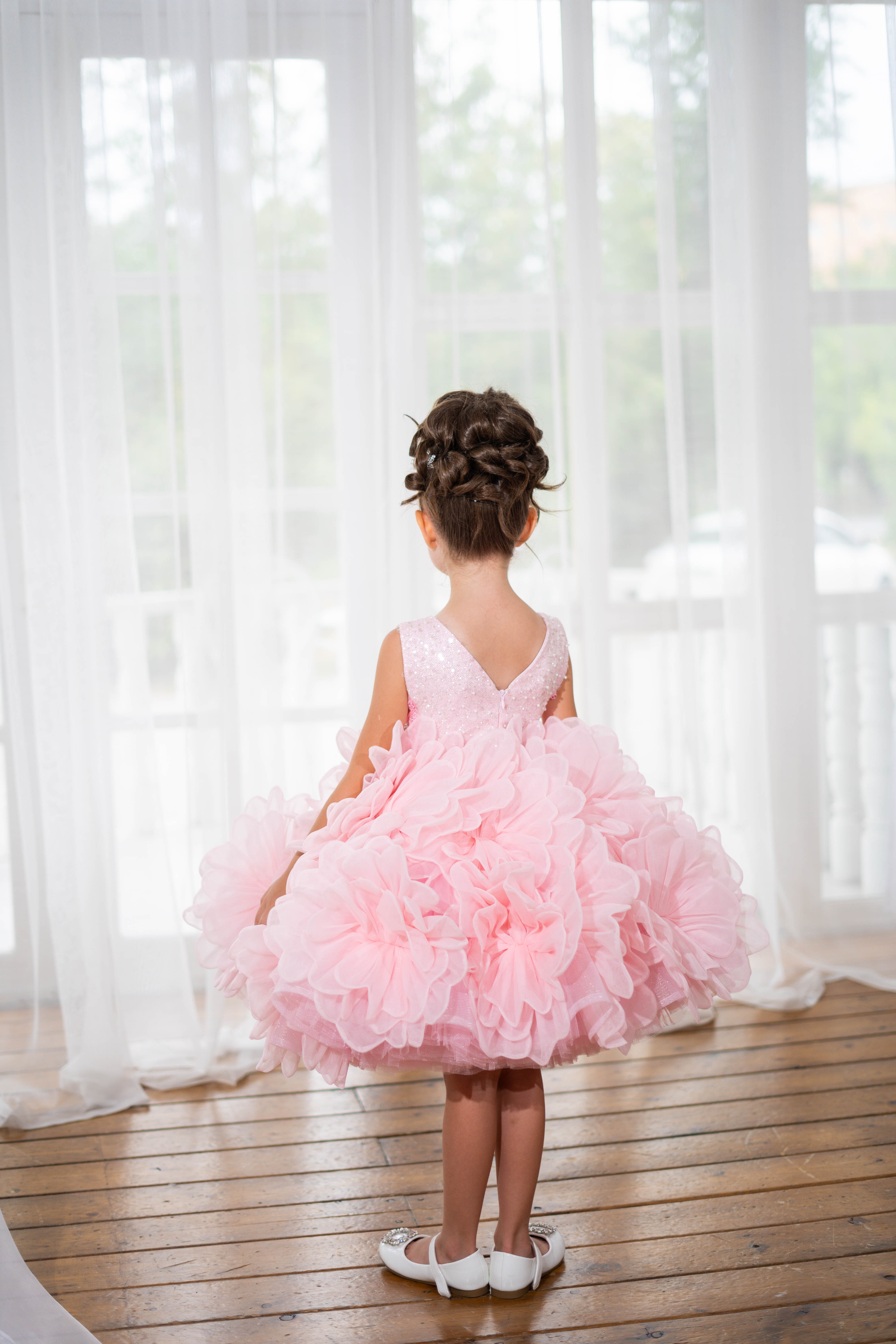 Flower-detailing Children Dress