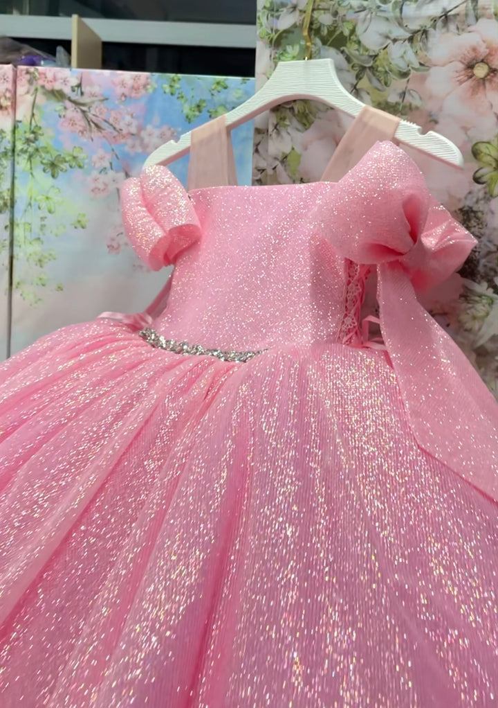 Children Pageant Gown (Size 5/6 - Pink - In Stock)