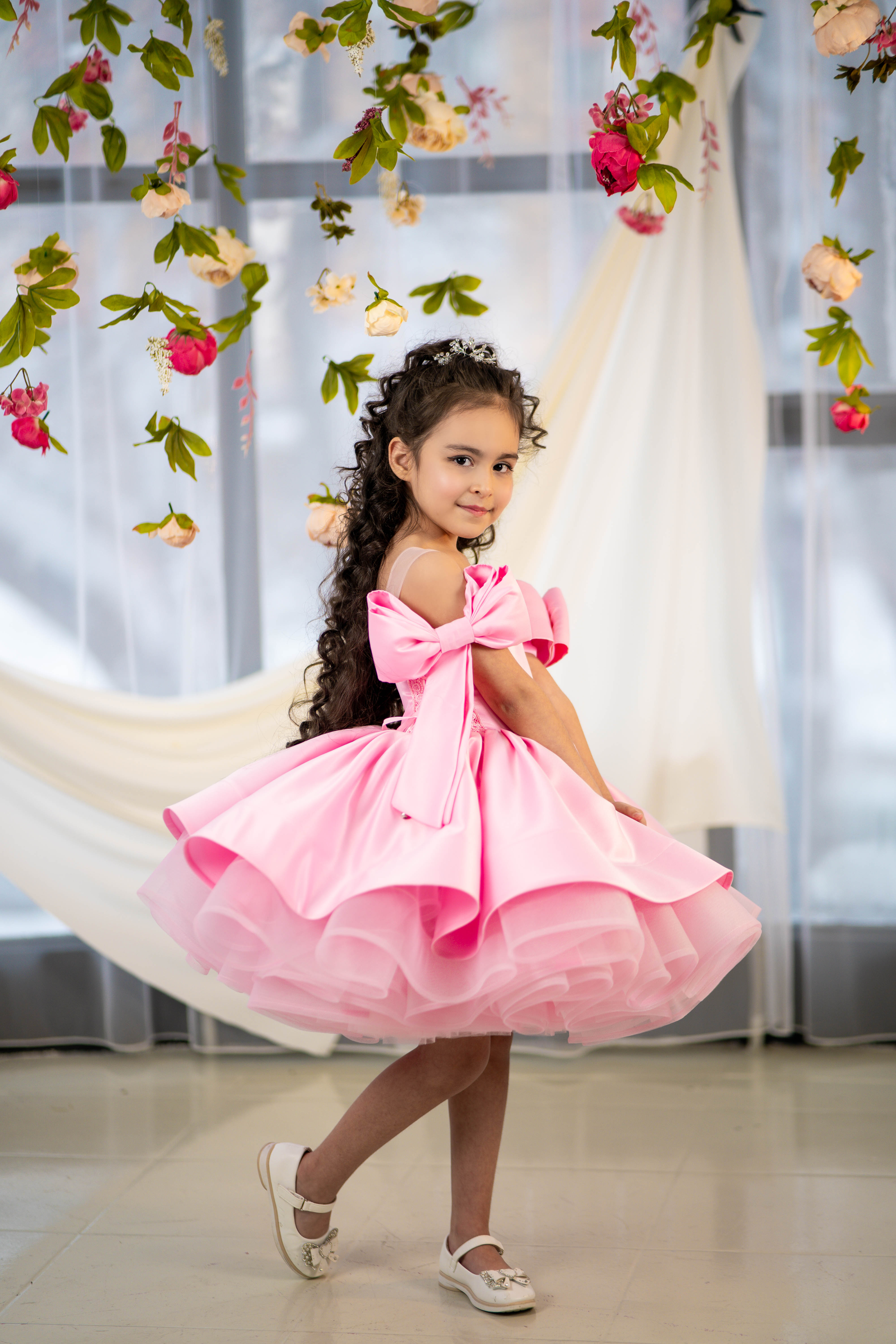 Special Occasion Dress (Size 4-7, Pink, In Stock)