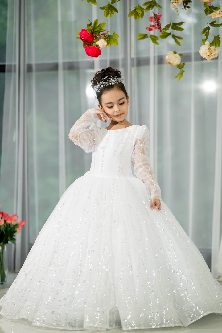 Birthday girl dress,Girls formal dress, First Baby Birthday Party Dress, Princess Girl Gown, Pageant Toddler Special Occasion Dress, White Luxury Christmas Pageant gown, Flower girl dress, red couture, Junior Bridesmaid dress, Maxi Prom Dress Ball Gown with Train,Baby Girl Princess Dress, stylish children&