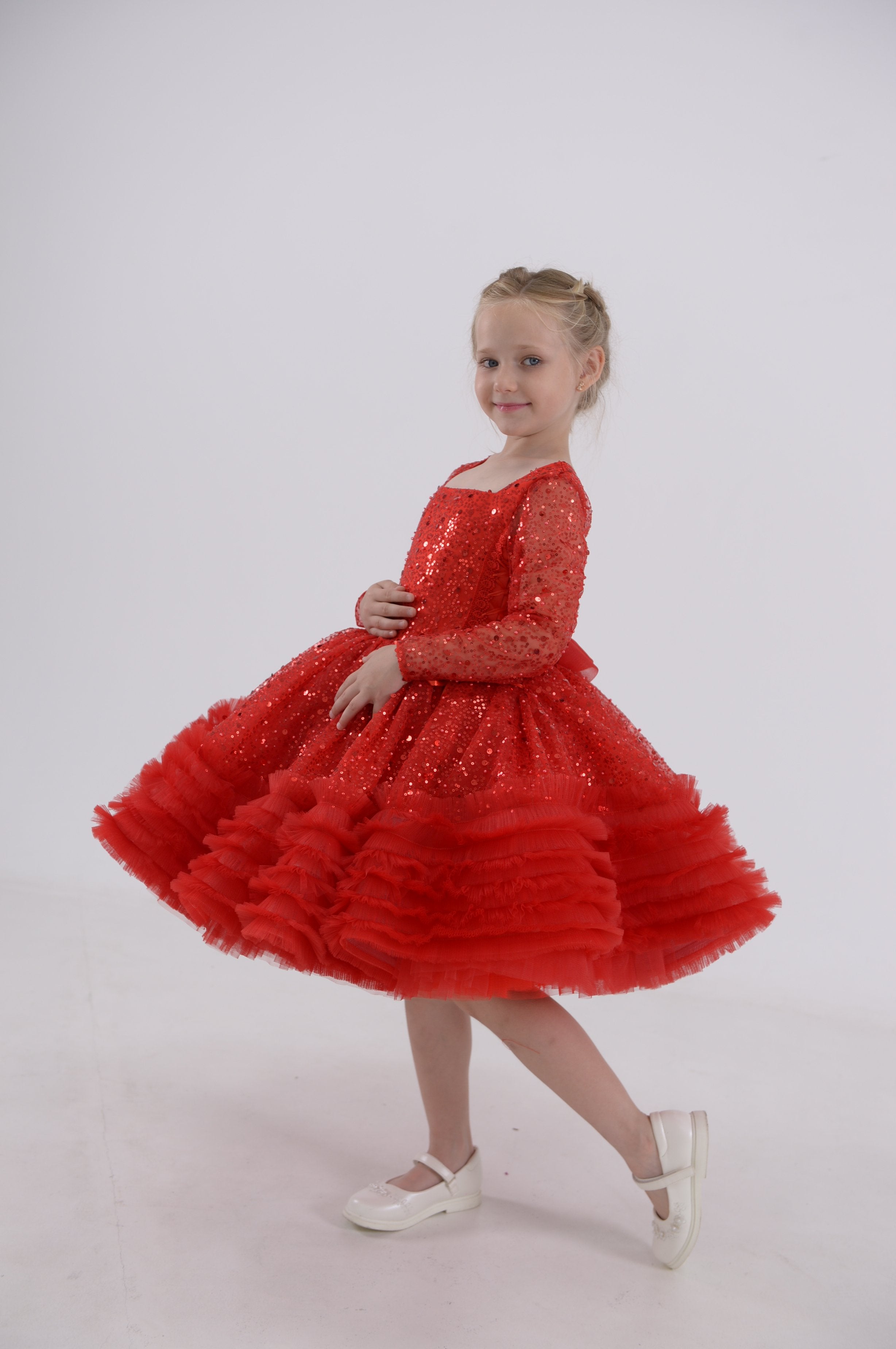 Little Princess Shimmering Dress (Multiple Colors)