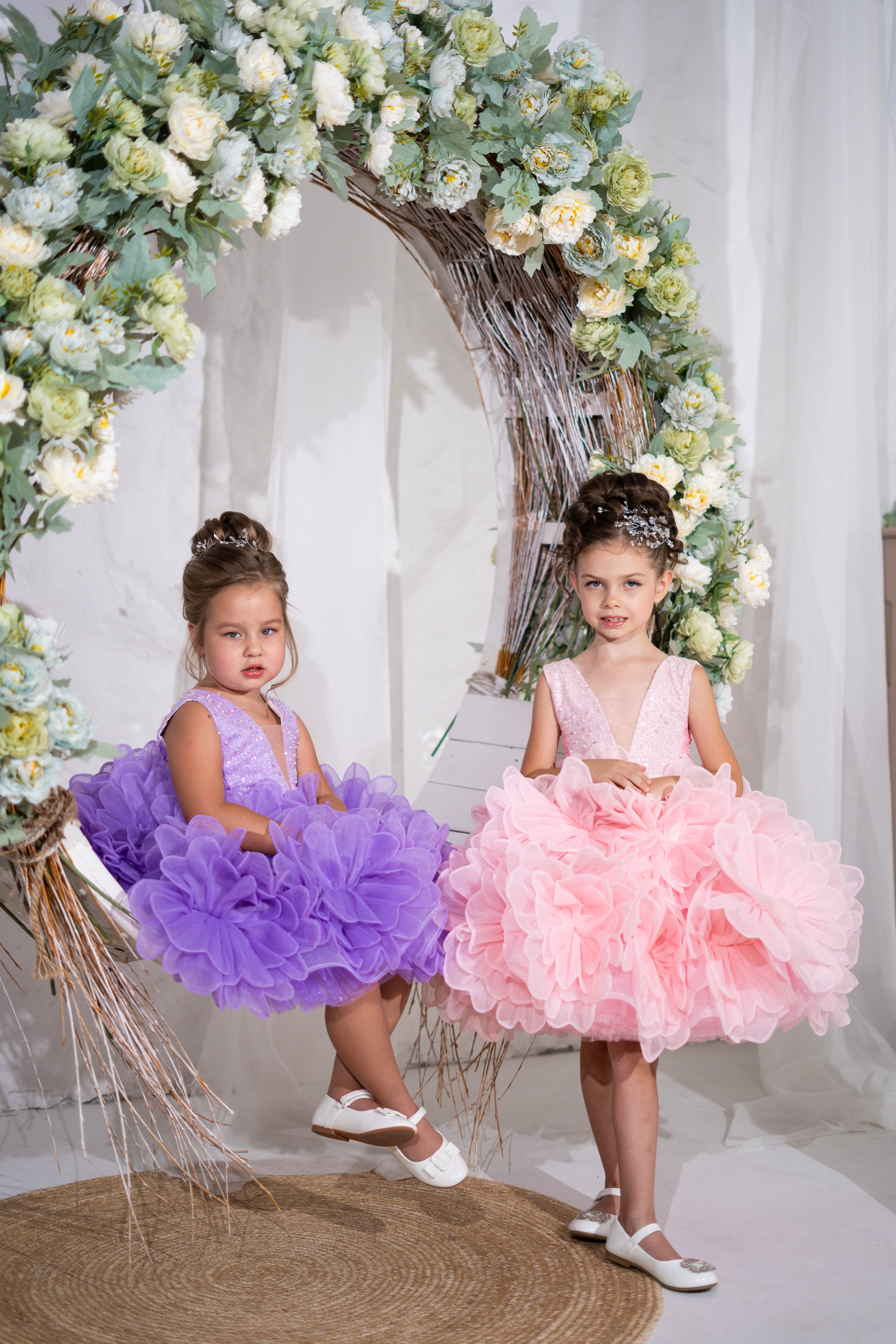 Flower-detailing Children Dress