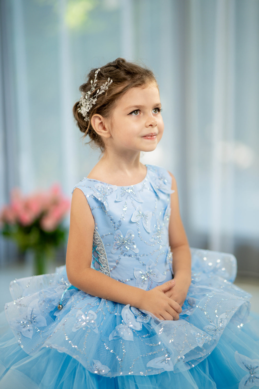 Christmas pageant gown, red couture dress, junior bridesmaid dress, maxi prom dress with train, baby princess dress, tulle pageant dress, special occasion dress for girls, ivory flower girl dress, white toddler flower girl dress, tutu dress, princess dress, tulle flower girl dress, pageant photoshoot dress, little girl party dress, toddler ball gown, elegant kids dress, girls&