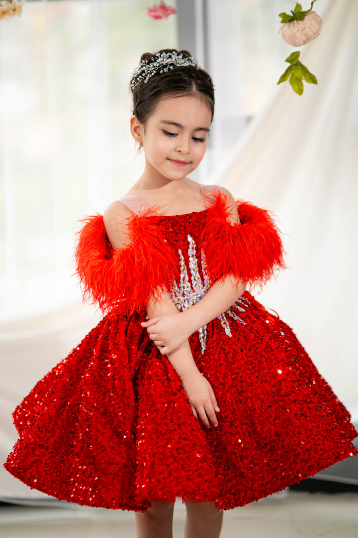 Christmas pageant gown, red couture dress, junior bridesmaid dress, maxi prom dress with train, baby princess dress, tulle pageant dress, special occasion dress for girls, ivory flower girl dress, white toddler flower girl dress, tutu dress, princess dress, tulle flower girl dress, pageant photoshoot dress, little girl party dress, little girl party dress, toddler ball gown, elegant kids dress, girls&