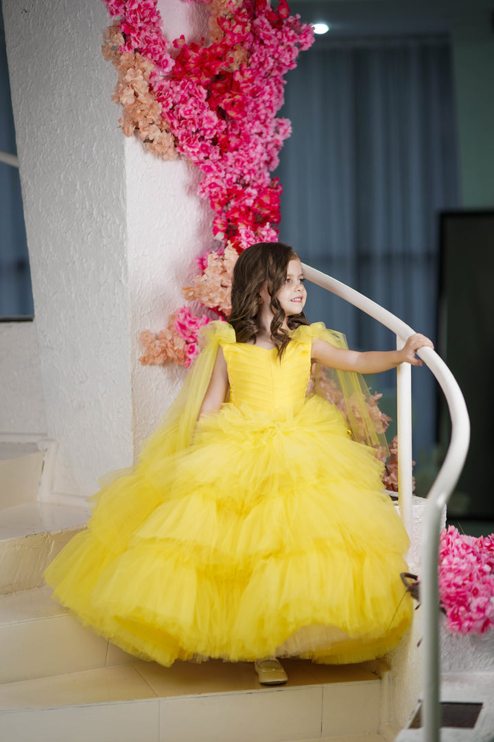 Blush pink birthday baby girl gown, first year birthday party dress, gown with train for baby, gorgeous fluffy dress for kids, tulle dress, Girls formal dress long, Ball dress for girls, Luxury dress for kids, Prom dress for kids, Blush dress, Toddler wedding dress, Tulle gown girls, Blush Flower Girl Dress, Lace flower girl dress, Girls ball gown, adorable girls&