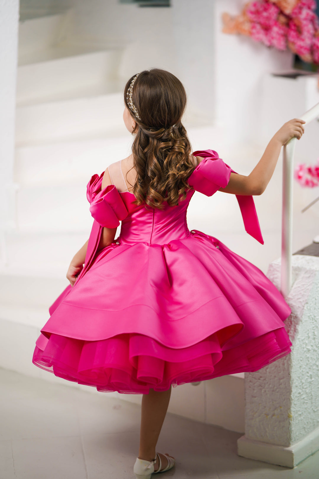 Christmas pageant gown, red couture dress, junior bridesmaid dress, maxi prom dress with train, baby princess dress, tulle pageant dress, special occasion dress for girls, ivory flower girl dress, white toddler flower girl dress, tutu dress, princess dress, tulle flower girl dress, pageant photoshoot dress, little girl party dress, toddler ball gown, elegant kids dress, girls&