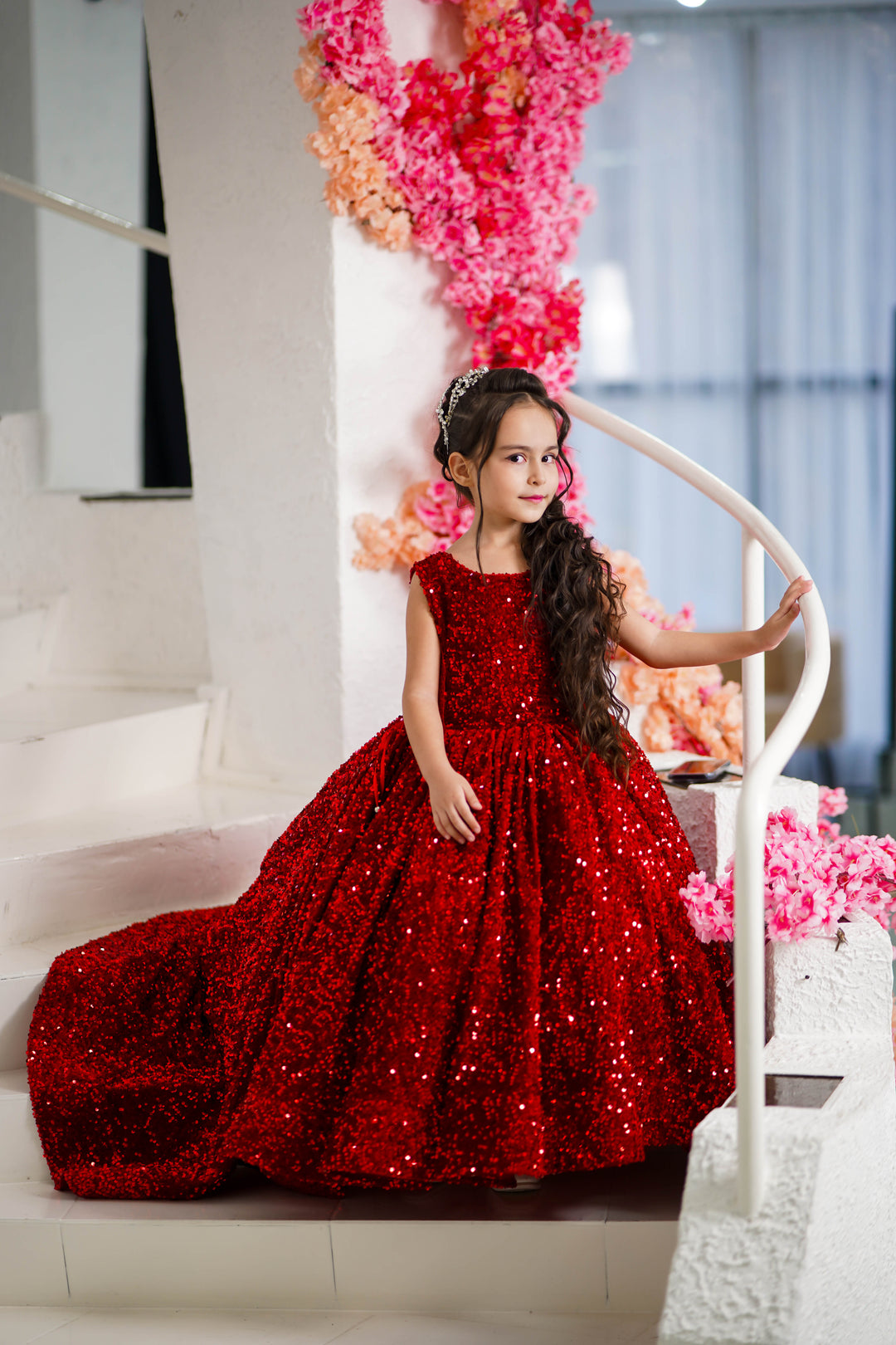 Blush pink birthday baby girl gown, first year birthday party dress, gown with train for baby, gorgeous fluffy dress for kids, tulle dress, Girls formal dress long, Ball dress for girls, Luxury dress for kids, Prom dress for kids, Blush dress, Toddler wedding dress, Tulle gown girls, Blush Flower Girl Dress, Lace flower girl dress, Girls ball gown, adorable girls&