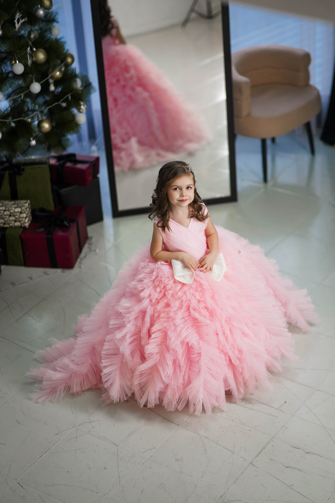 Christmas pageant gown, red couture dress, junior bridesmaid dress, maxi prom dress with train, baby princess dress, tulle pageant dress, special occasion dress for girls, ivory flower girl dress, white toddler flower girl dress, tutu dress, princess dress, tulle flower girl dress, pageant photoshoot dress, little girl party dress, toddler ball gown, elegant kids dress, girls&
