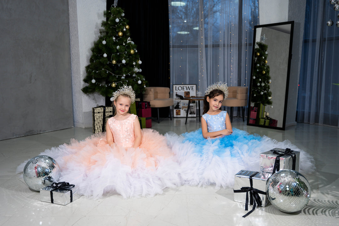 Christmas pageant gown, red couture dress, junior bridesmaid dress, maxi prom dress with train, baby princess dress, tulle pageant dress, special occasion dress for girls, ivory flower girl dress, white toddler flower girl dress, tutu dress, princess dress, tulle flower girl dress, pageant photoshoot dress, little girl party dress, toddler ball gown, elegant kids dress, girls&