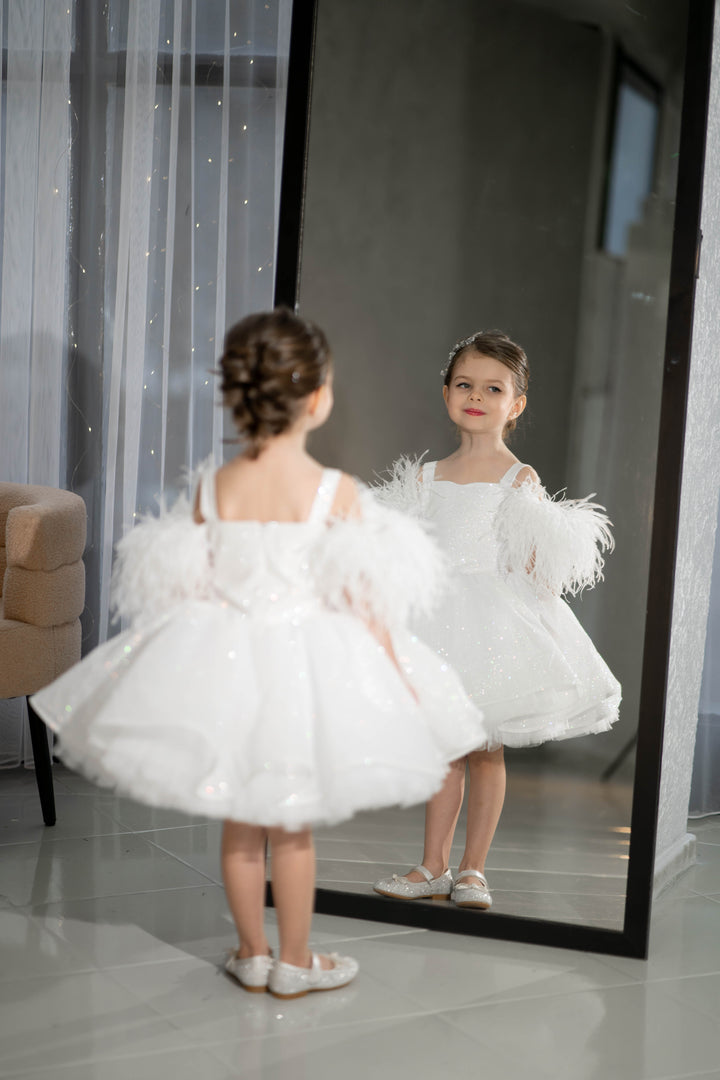 Birthday girl dress,Girls formal dress, First Baby Birthday Party Dress, Princess Girl Gown, Pageant Toddler Special Occasion Dress, White Luxury Christmas Pageant gown, Flower girl dress, red couture, Junior Bridesmaid dress, Maxi Prom Dress Ball Gown with Train,Baby Girl Princess Dress, stylish children&