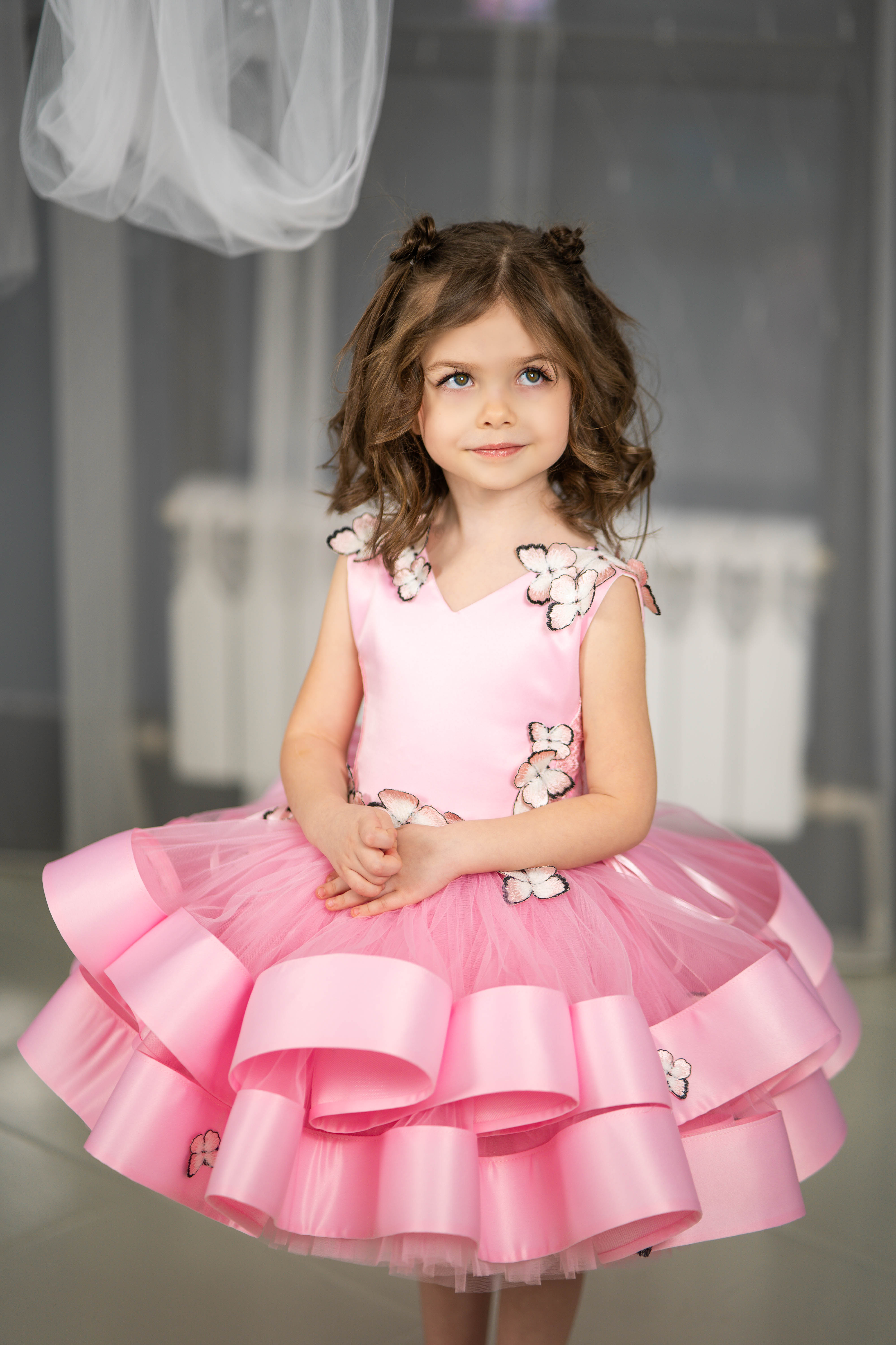 Baby Dress For Toddler Girl (Sizes 1-3 - Pink/Blue - In Stock)